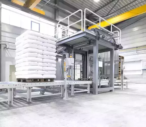 Automatic Palletizing System Machine - Industrial Pallet Stacker