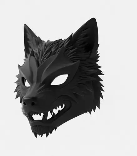 Gothic Wolf Wearable Mask 3D print model