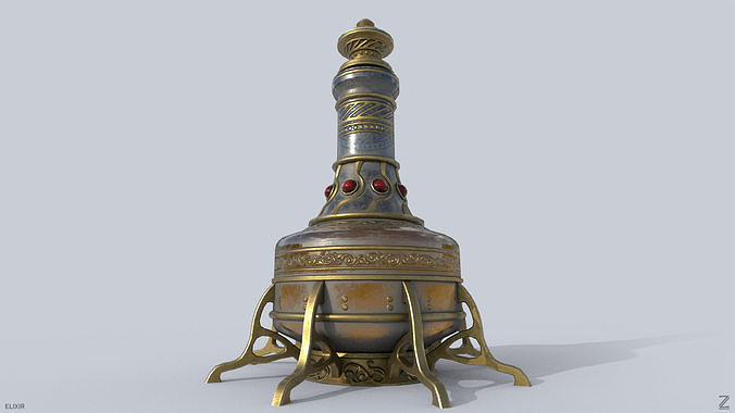Elixir Low-poly 3D model 6
