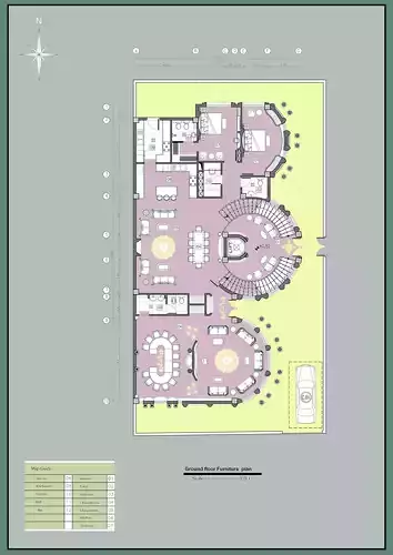 Luxury Classic Duplex Villa Plan 6 Bedroom House Layout