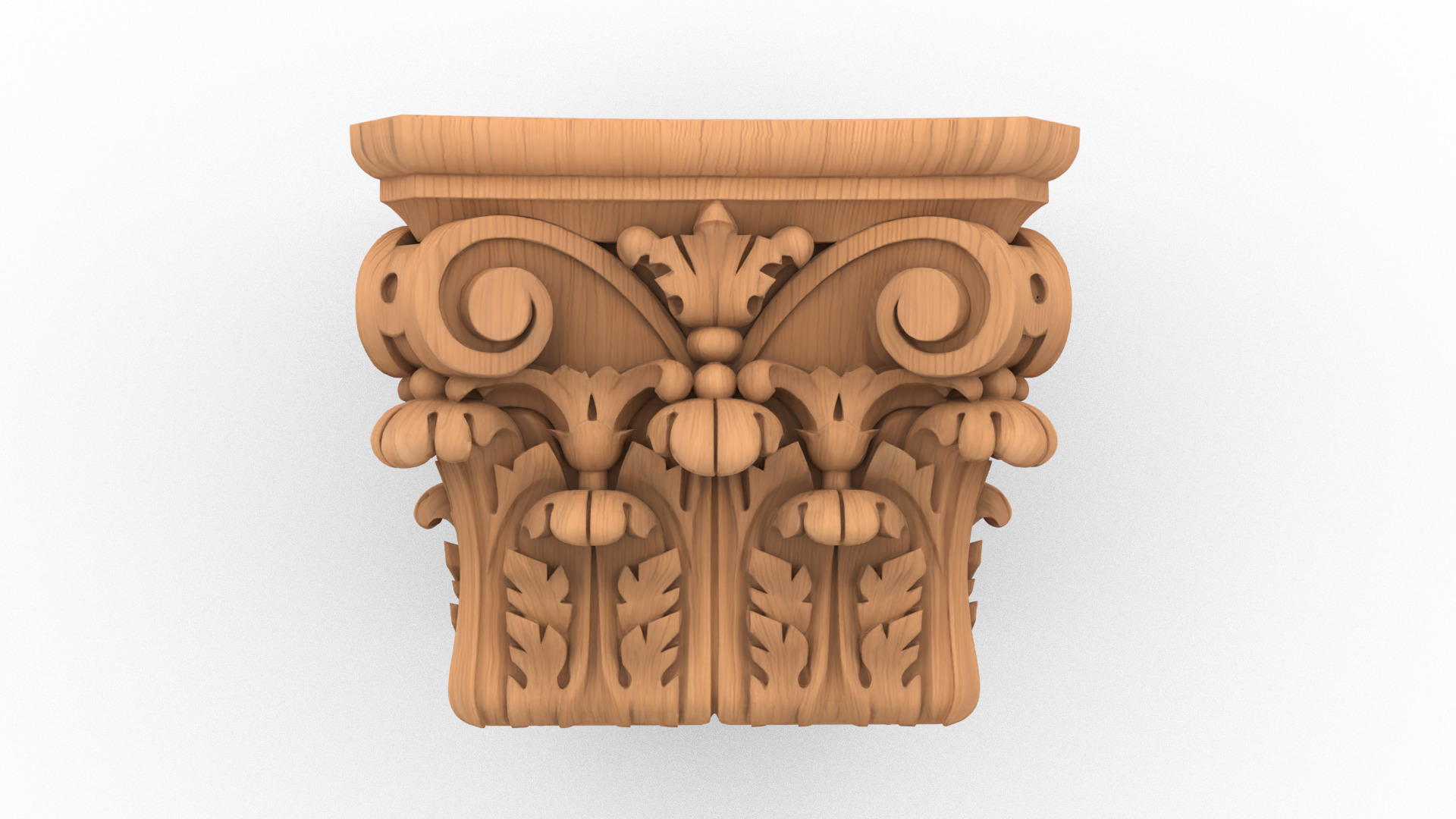 Column capital classic decorative ornament cnc 3d printing 02 3D print model_1
