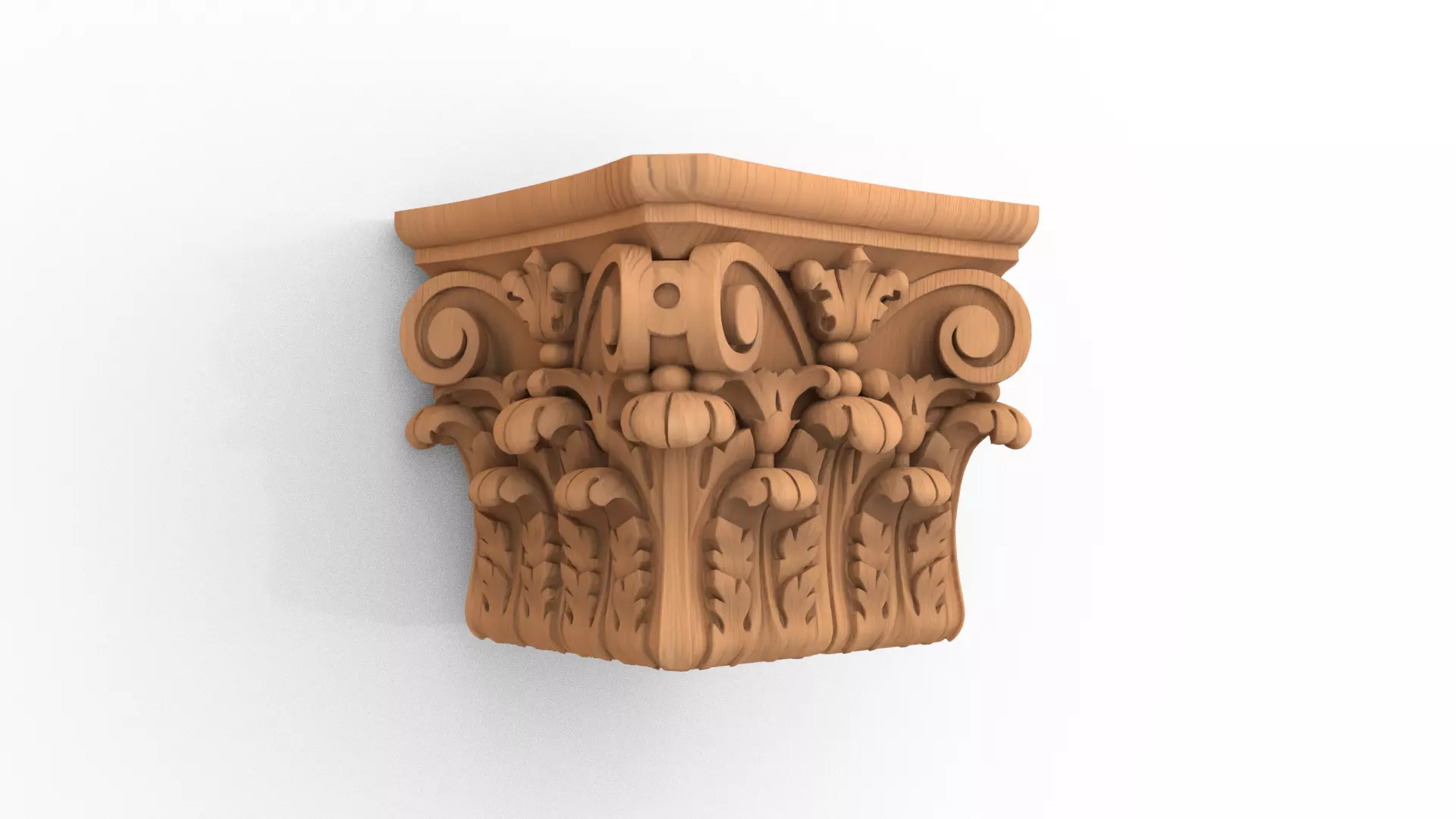 Column capital classic decorative ornament cnc 3d printing 02 3D print model_0