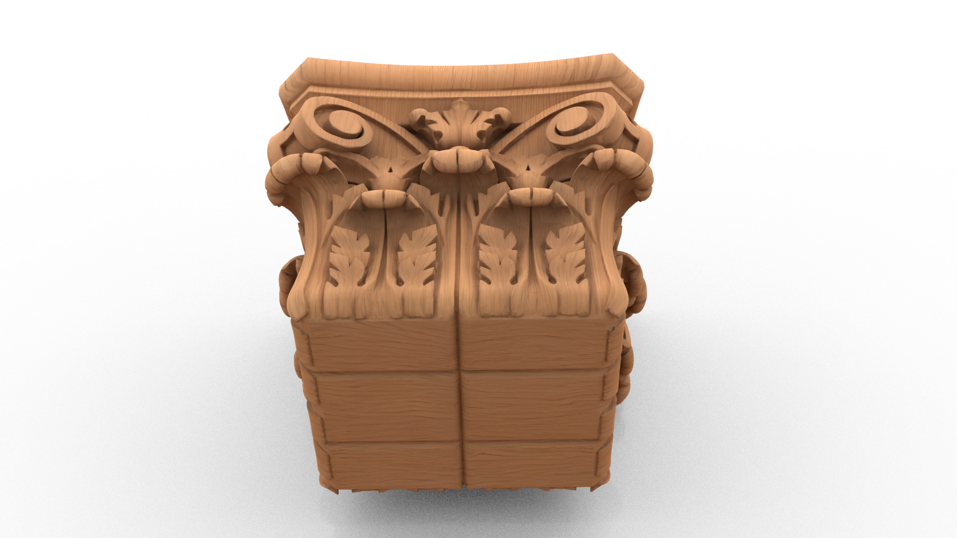 Column capital classic decorative ornament cnc 3d printing 02 3D print model_2