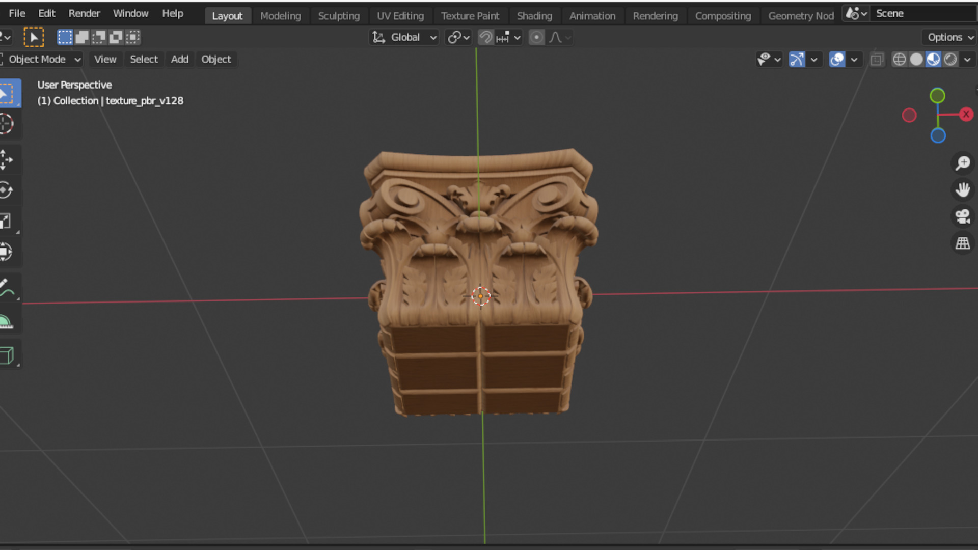 Column capital classic decorative ornament cnc 3d printing 02 3D print model_6