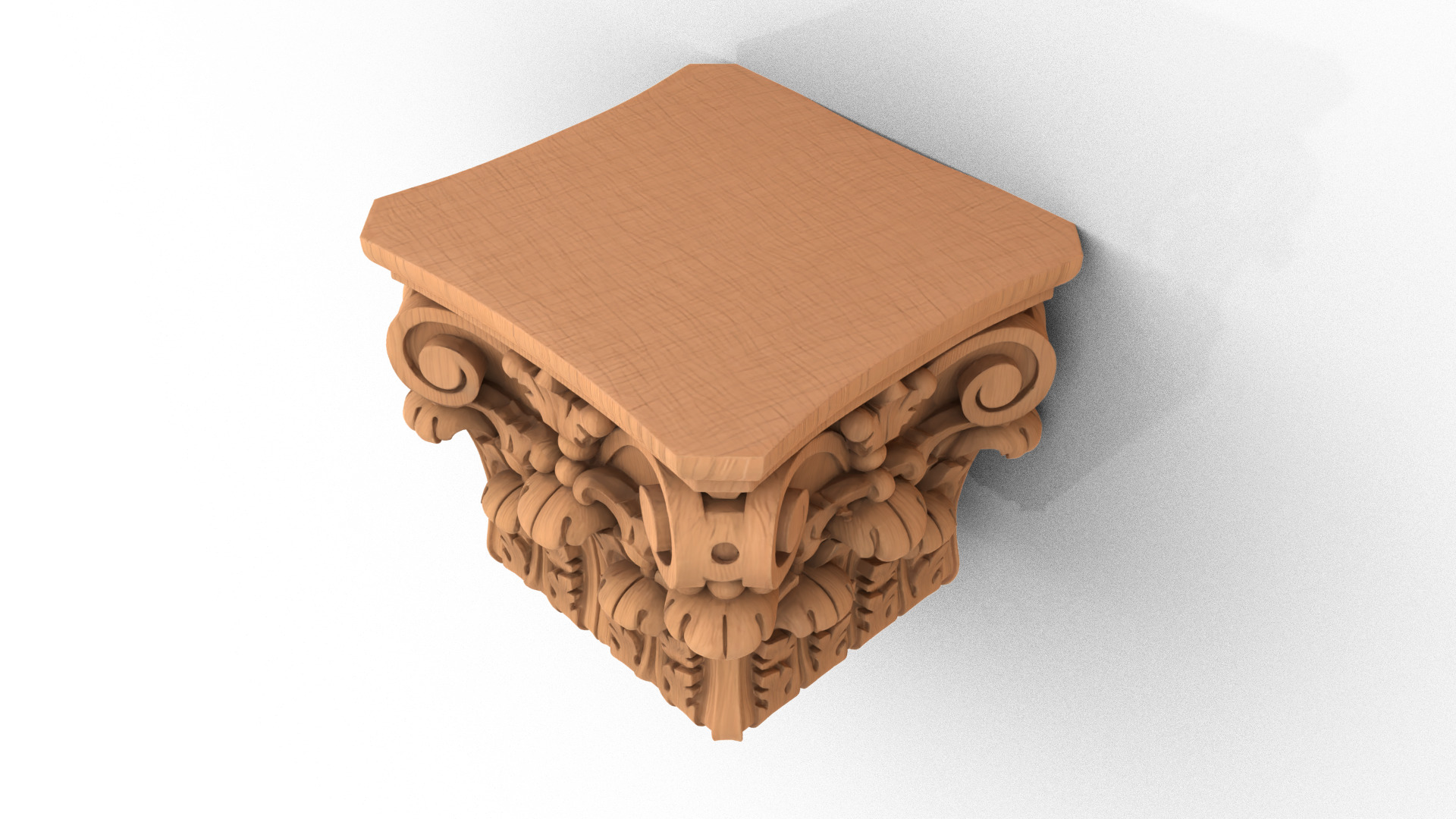 Column capital classic decorative ornament cnc 3d printing 02 3D print model_3