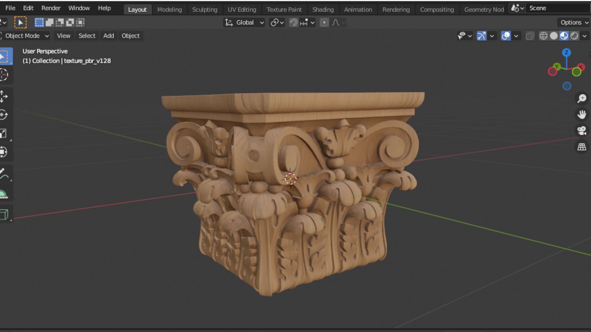 Column capital classic decorative ornament cnc 3d printing 02 3D print model_5