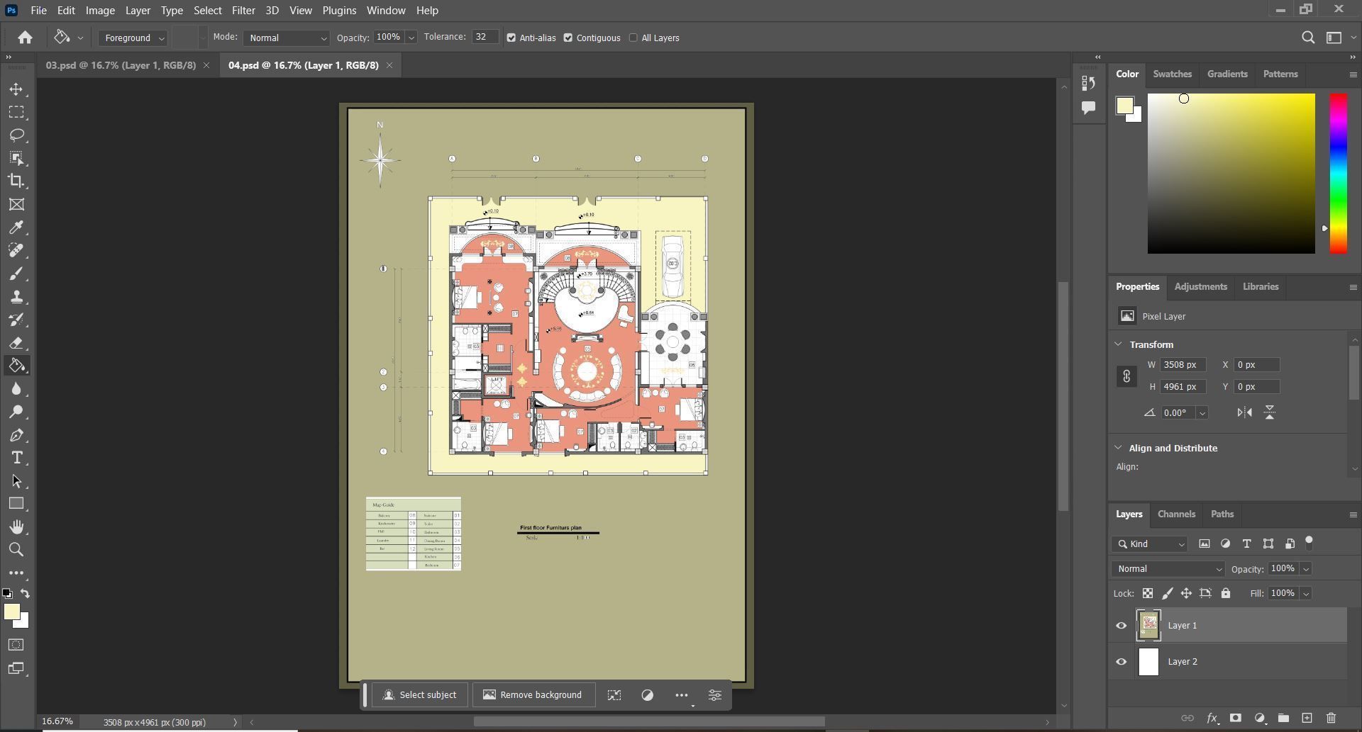 Classic Duplex Villa Plan 5 Bedrooms 4 Master 3D model_3