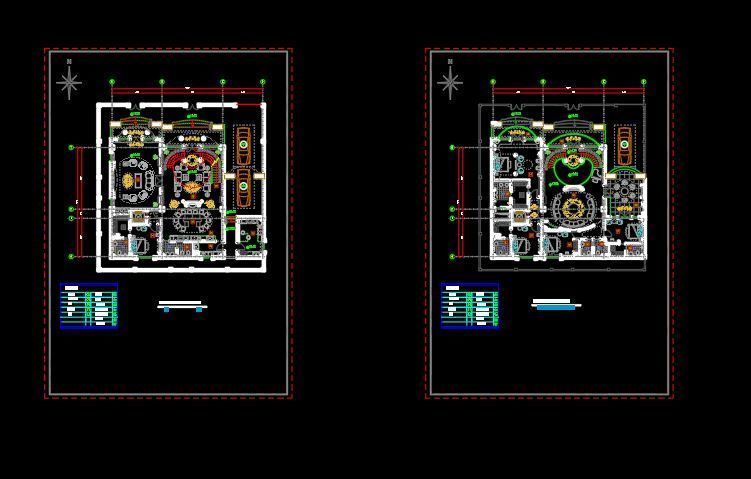 Classic Duplex Villa Plan 5 Bedrooms 4 Master 3D model_12