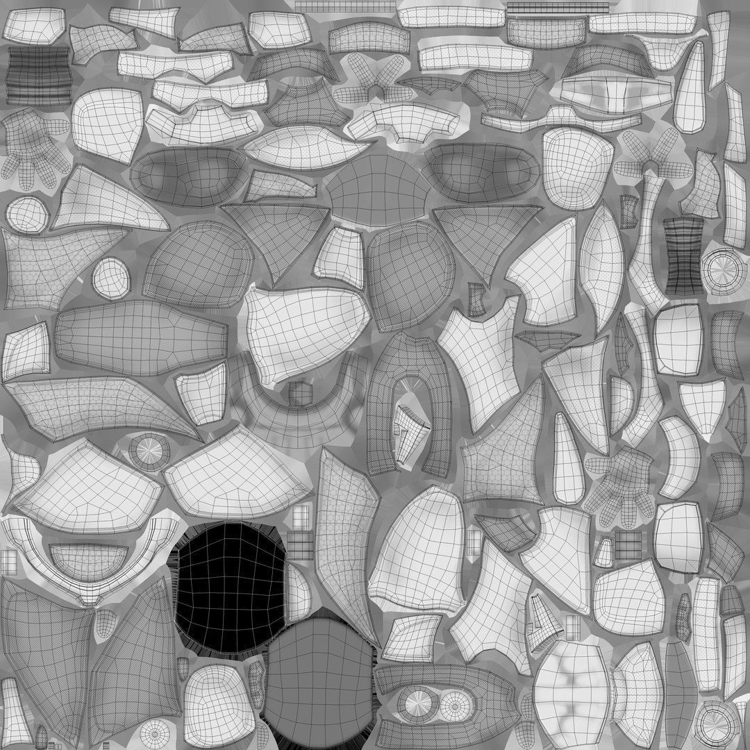 Sci-FI Futuristic Astronaut Space Suit Low-poly 3D model_17