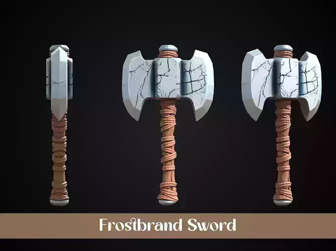 Stylized Dwarf Sword - Frostbrand