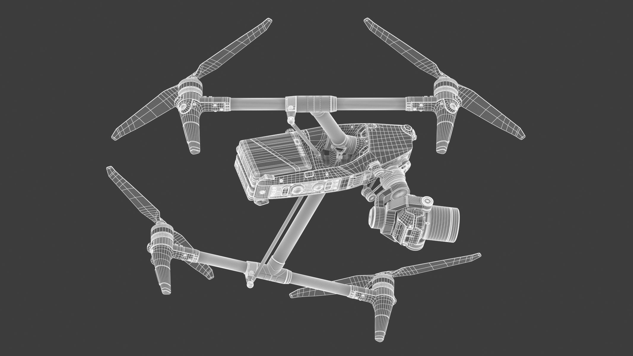 DJI Inspire 3 Drone 3D model_23