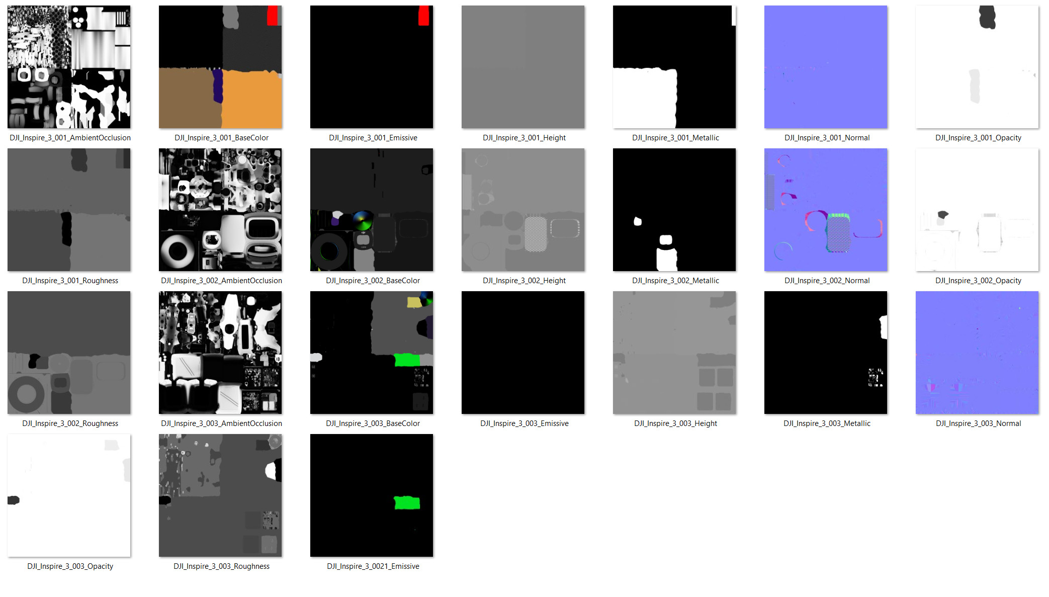 DJI Inspire 3 Drone 3D model_9