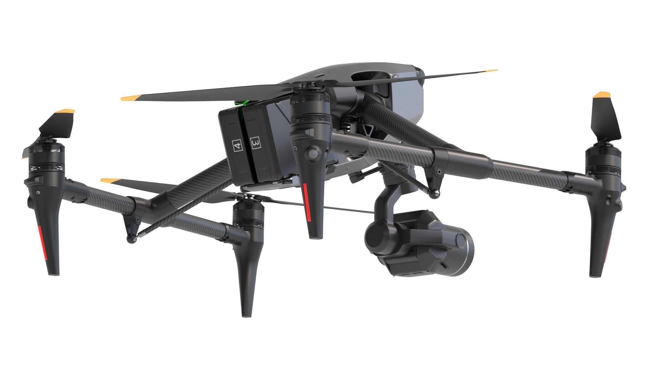 DJI Inspire 3 Drone 3D model_16