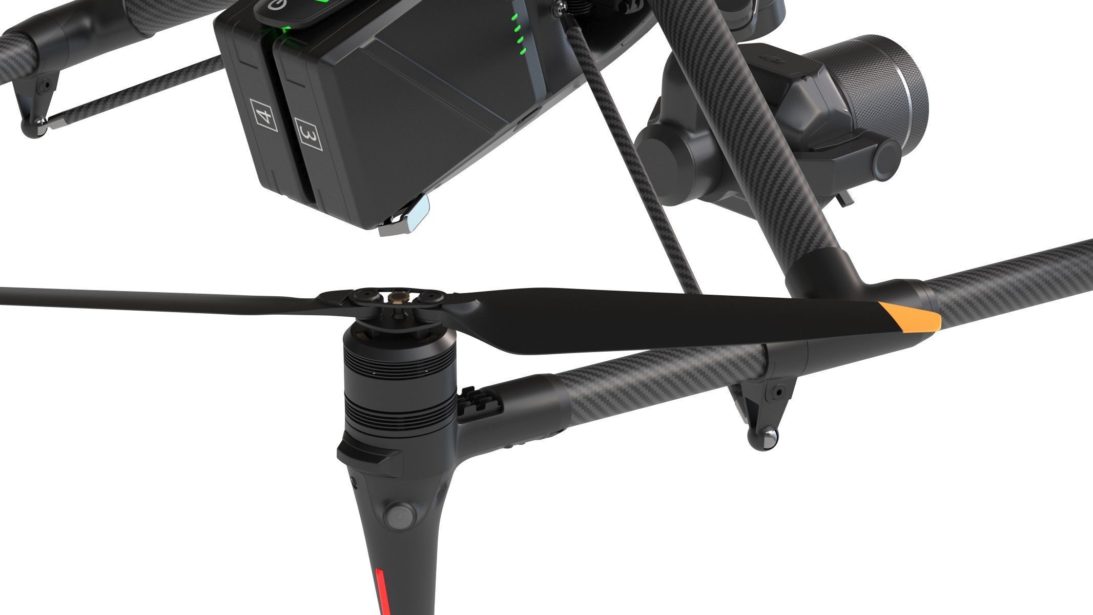 DJI Inspire 3 Drone 3D model_19