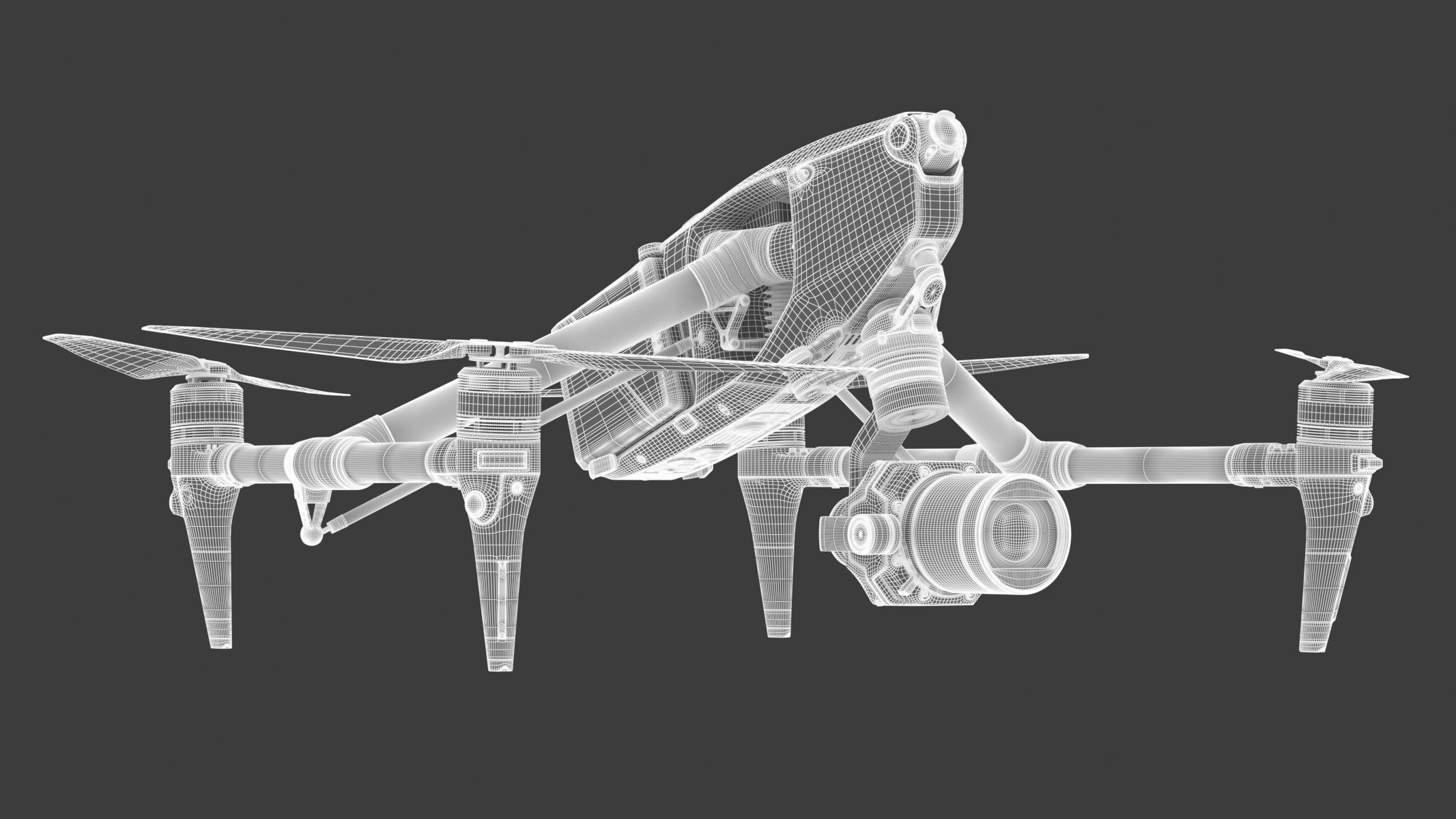DJI Inspire 3 Drone 3D model_2
