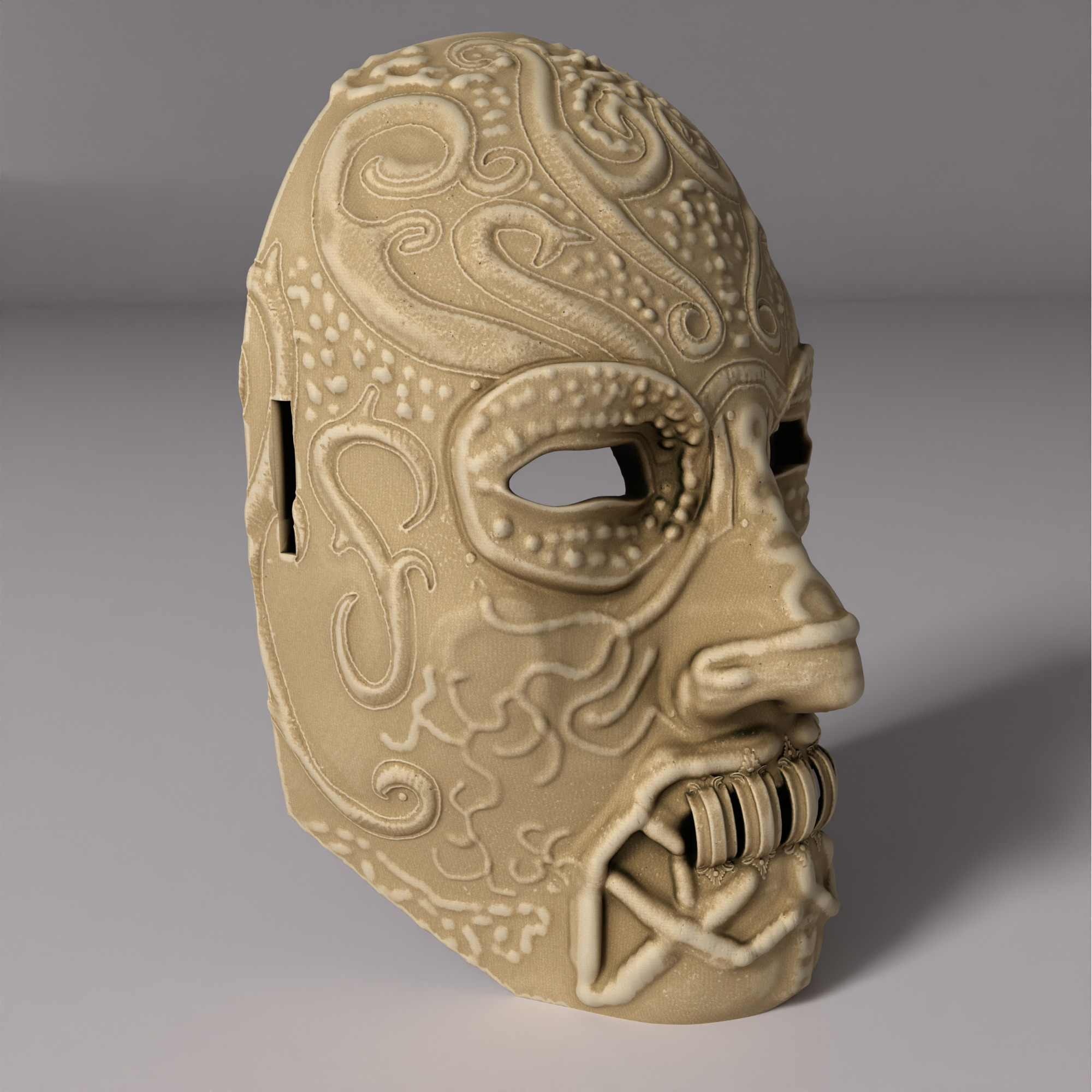 Death Eater Costume Full Face Mask - Death Eater Full Face Mask 3D print model_15