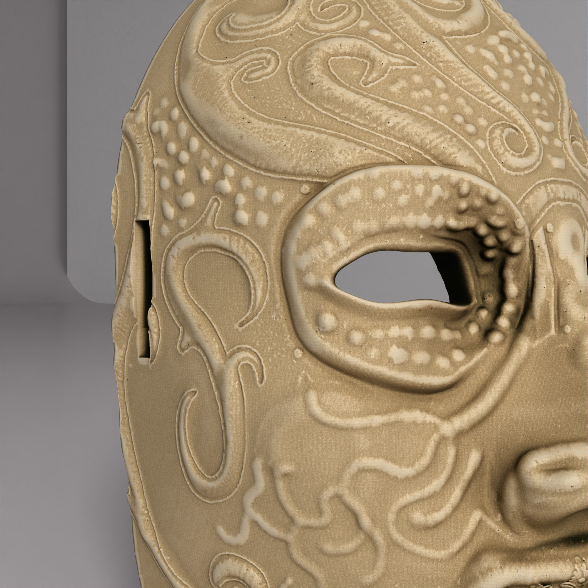 Death Eater Costume Full Face Mask - Death Eater Full Face Mask 3D print model_28