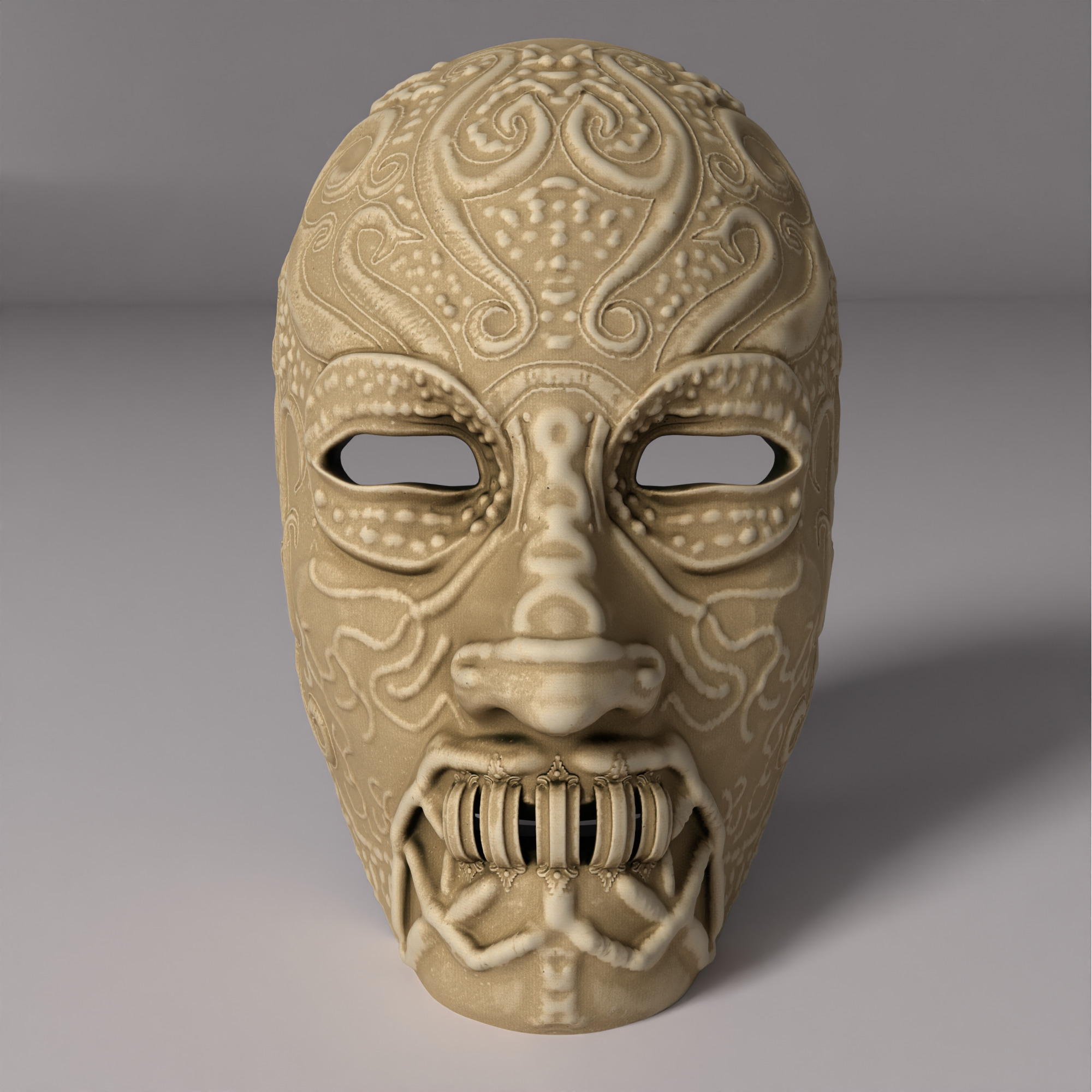 Death Eater Costume Full Face Mask - Death Eater Full Face Mask 3D print model_11