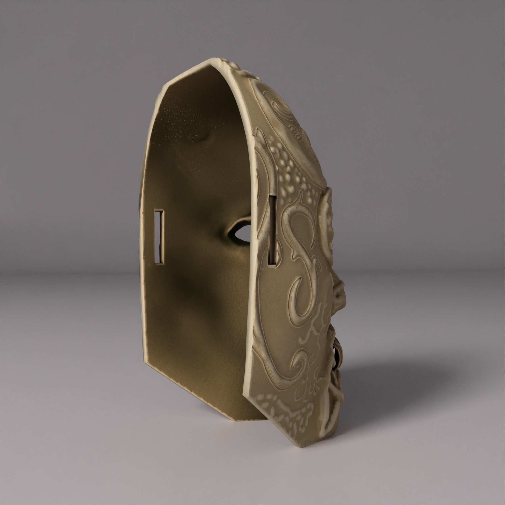 Death Eater Costume Full Face Mask - Death Eater Full Face Mask 3D print model_30