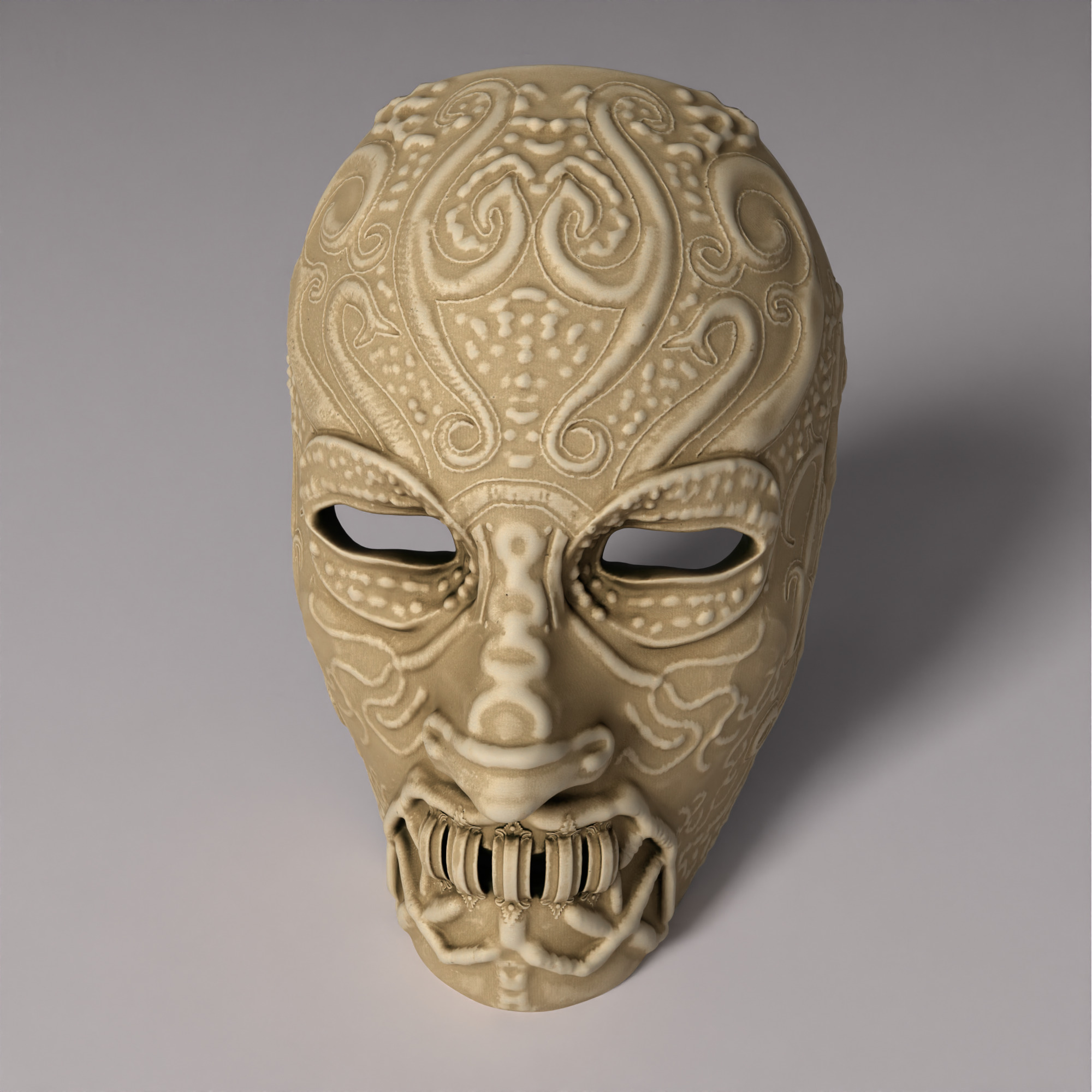 Death Eater Costume Full Face Mask - Death Eater Full Face Mask 3D print model_4