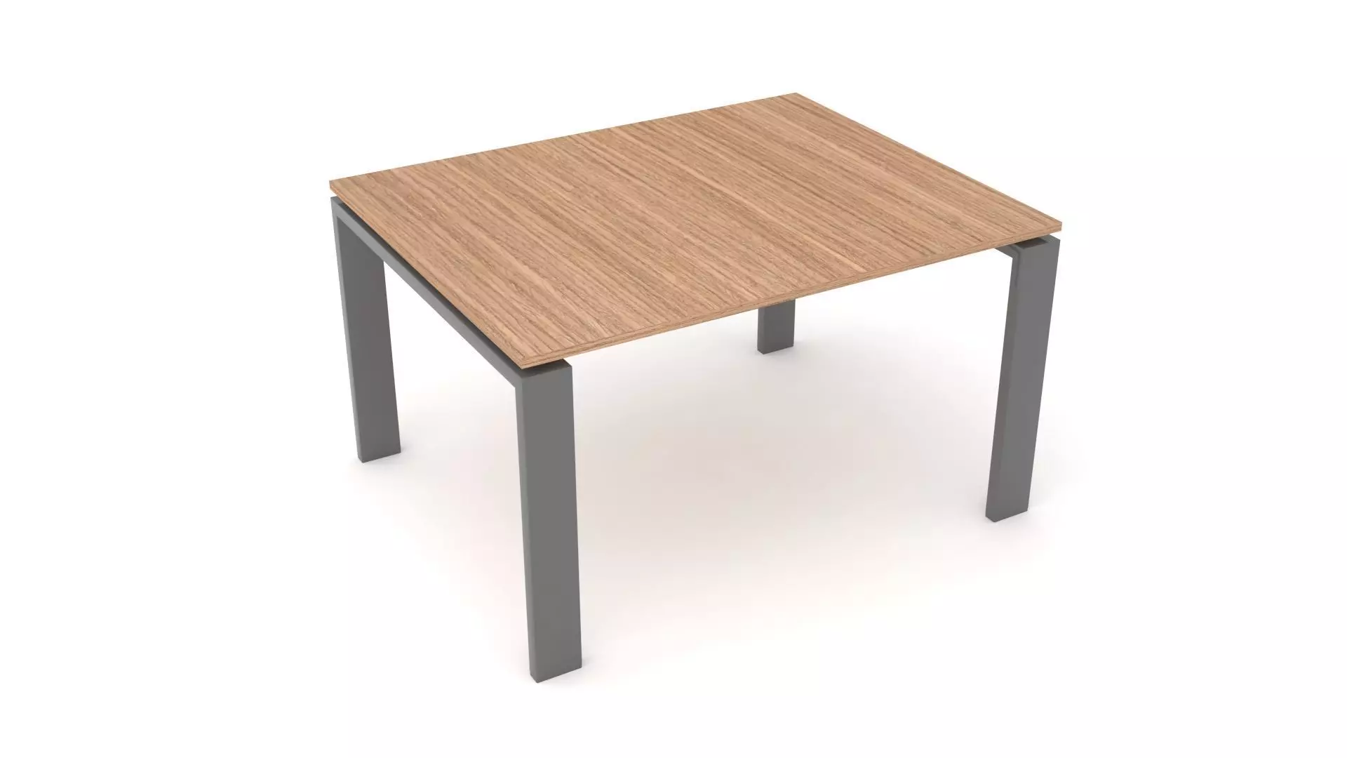 Coffee Table with Metal Legs 3D model