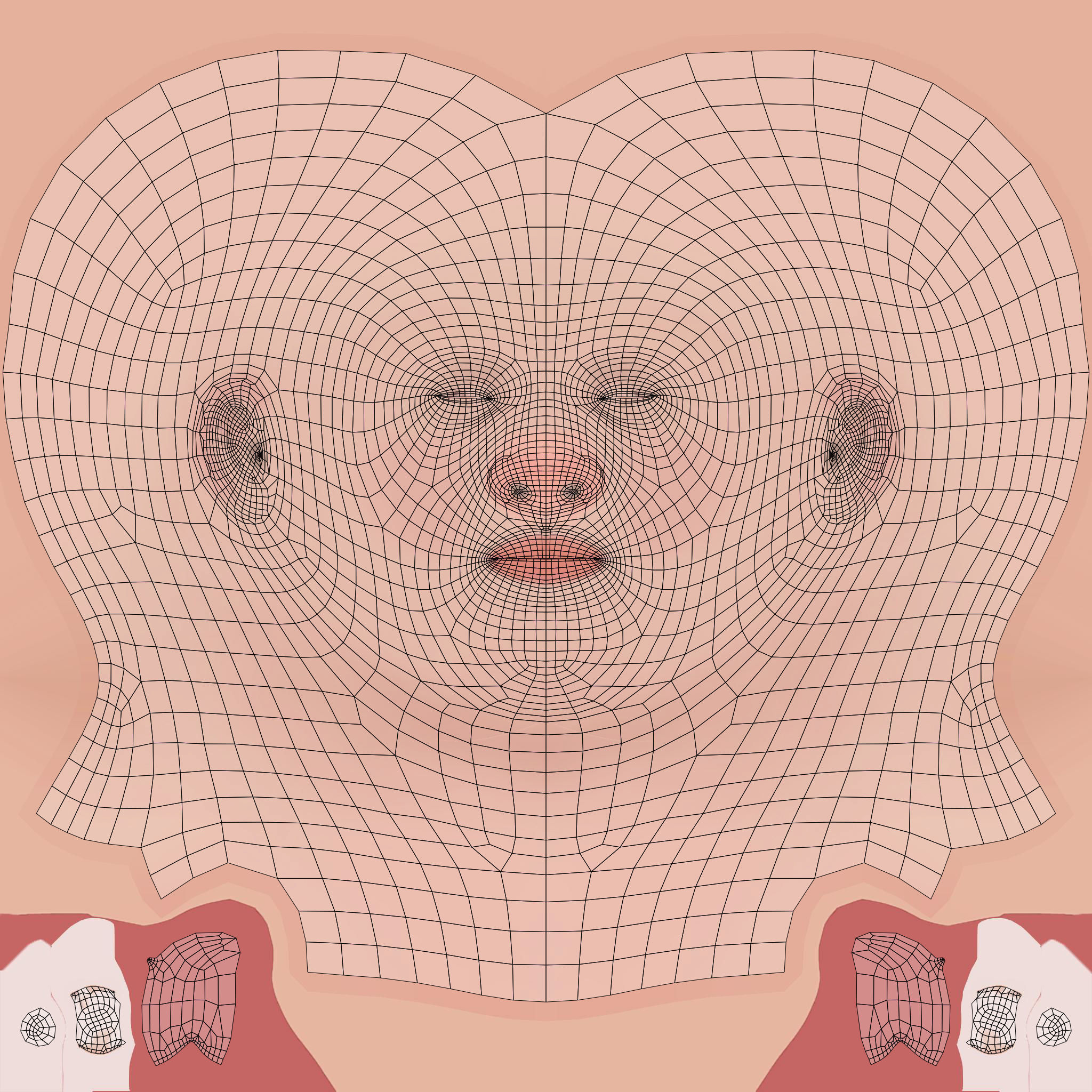 Nova Rae Cartoon Sci-Fi Girl Low-poly 3D model_32