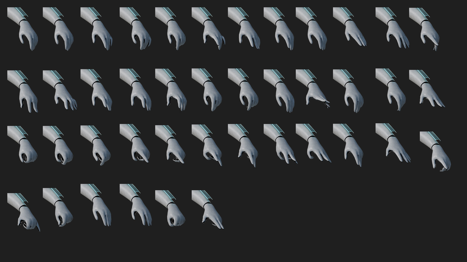 Nova Rae Cartoon Sci-Fi Girl Low-poly 3D model_6