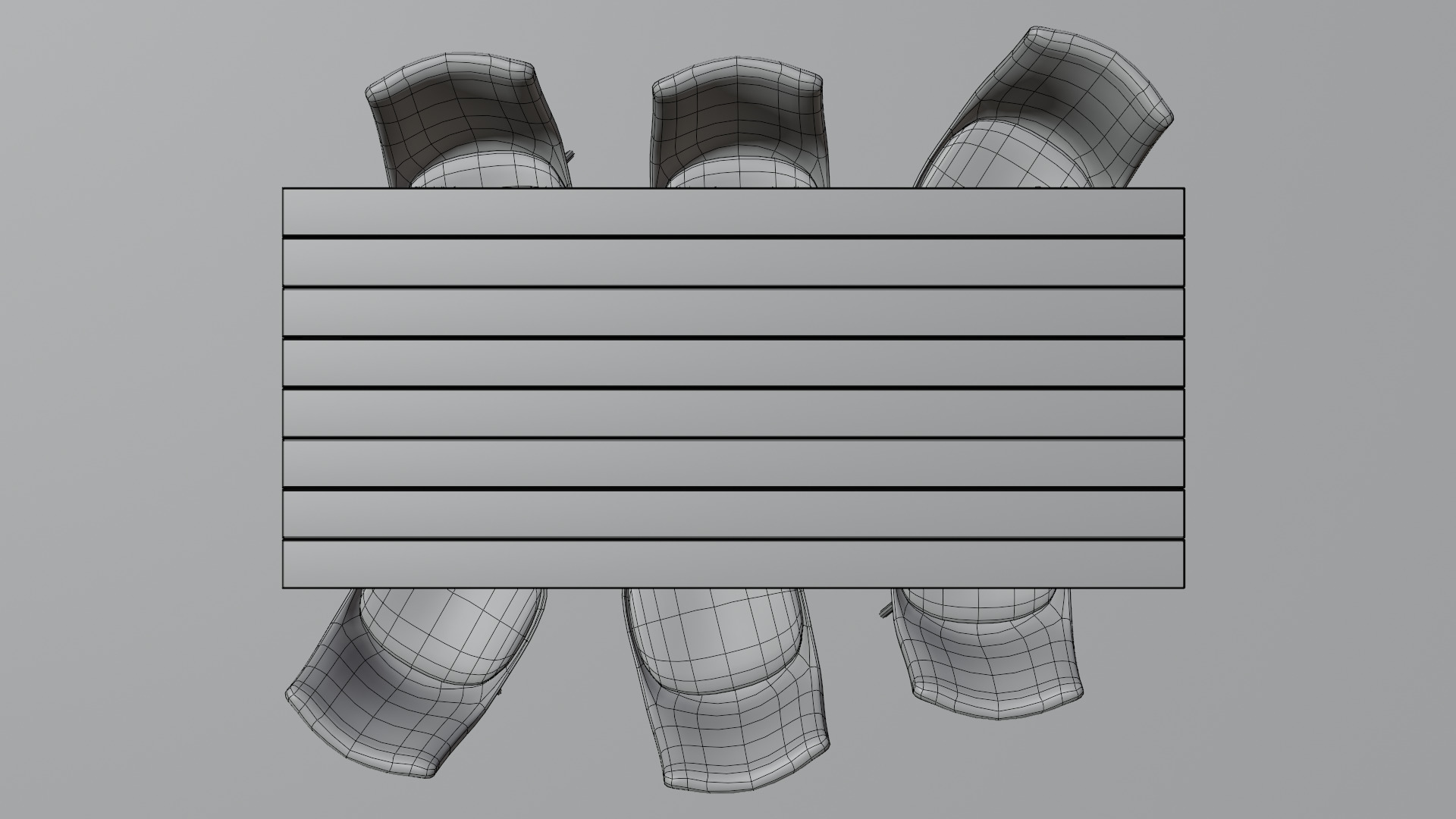 Leather Office Chair Low-poly 3D model_19