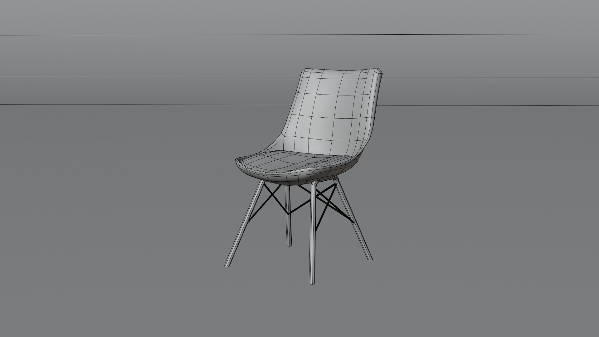 Leather Office Chair Low-poly 3D model_7
