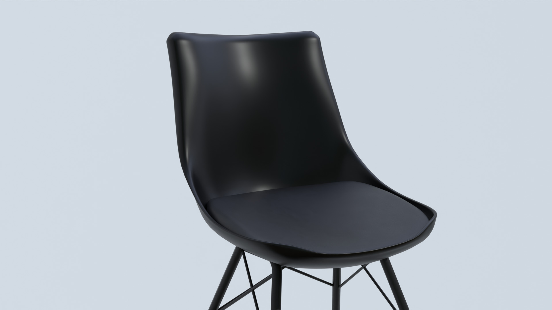 Leather Office Chair Low-poly 3D model_8
