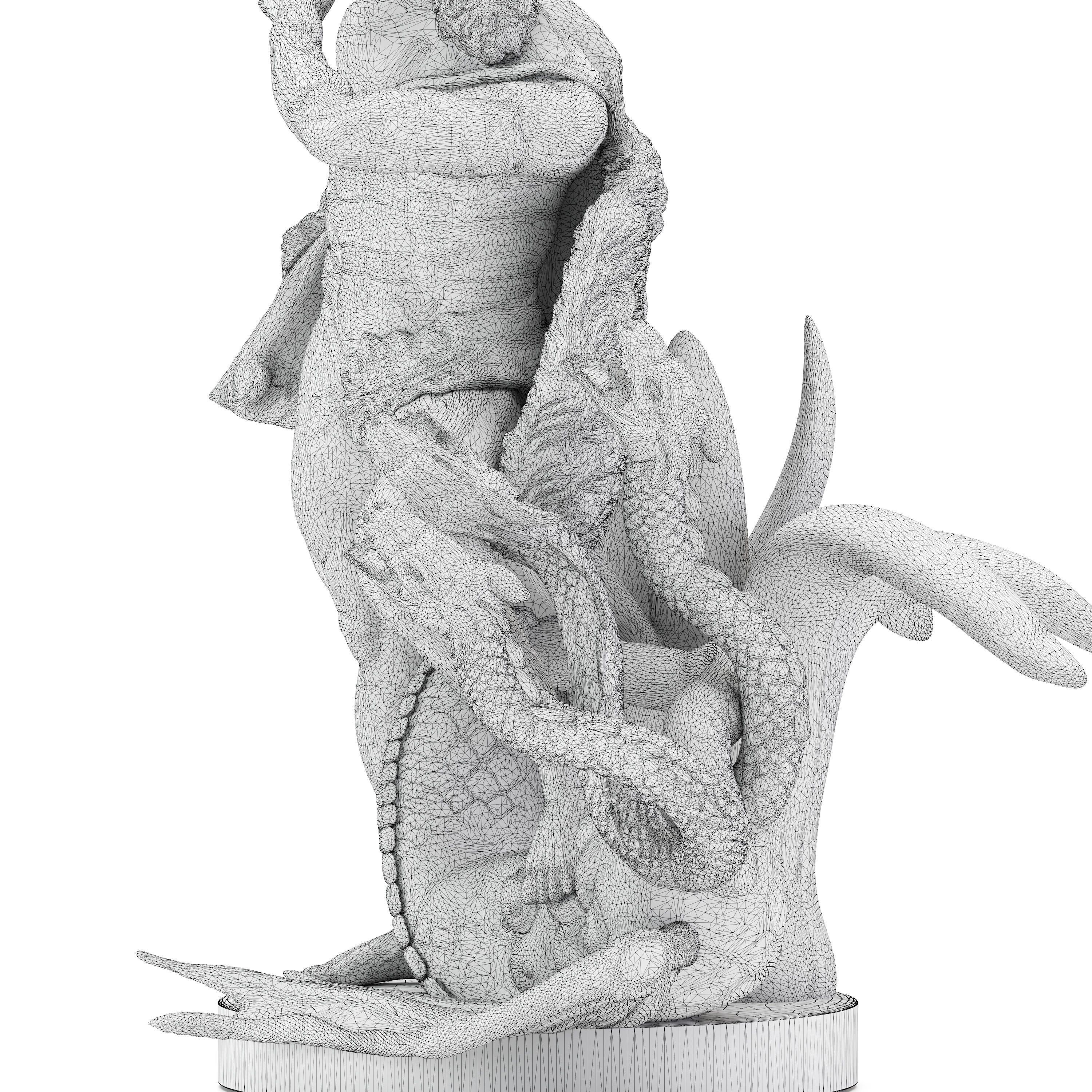 Sculpture of Farnese Hercules 3D Model 3D model_33