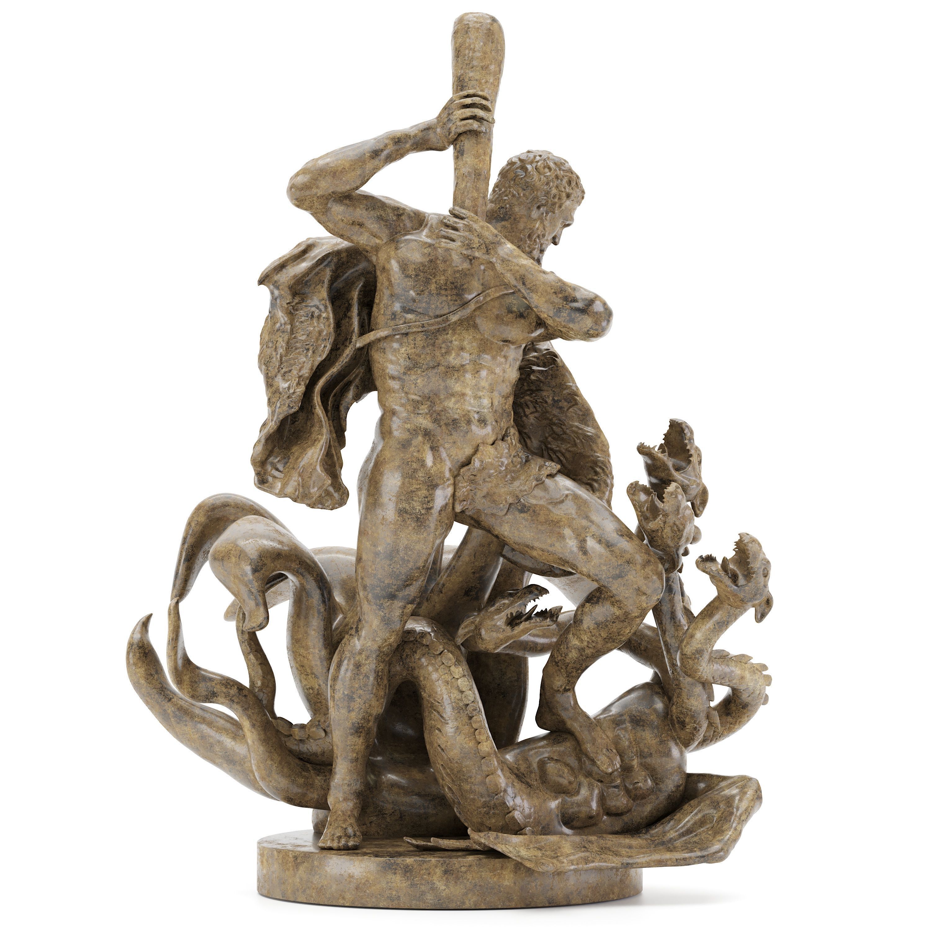 Sculpture of Farnese Hercules 3D Model 3D model_2