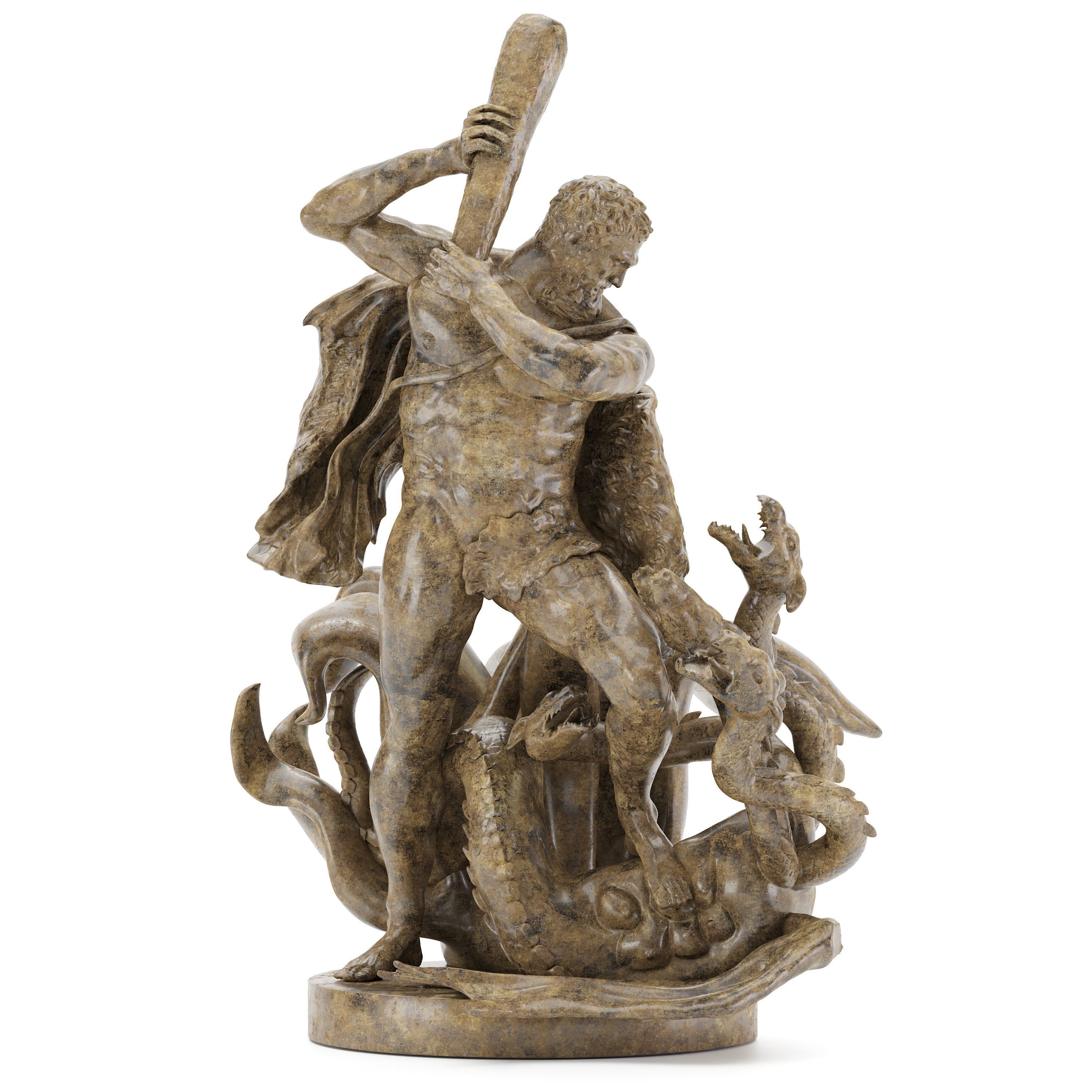 Sculpture of Farnese Hercules 3D Model 3D model_10