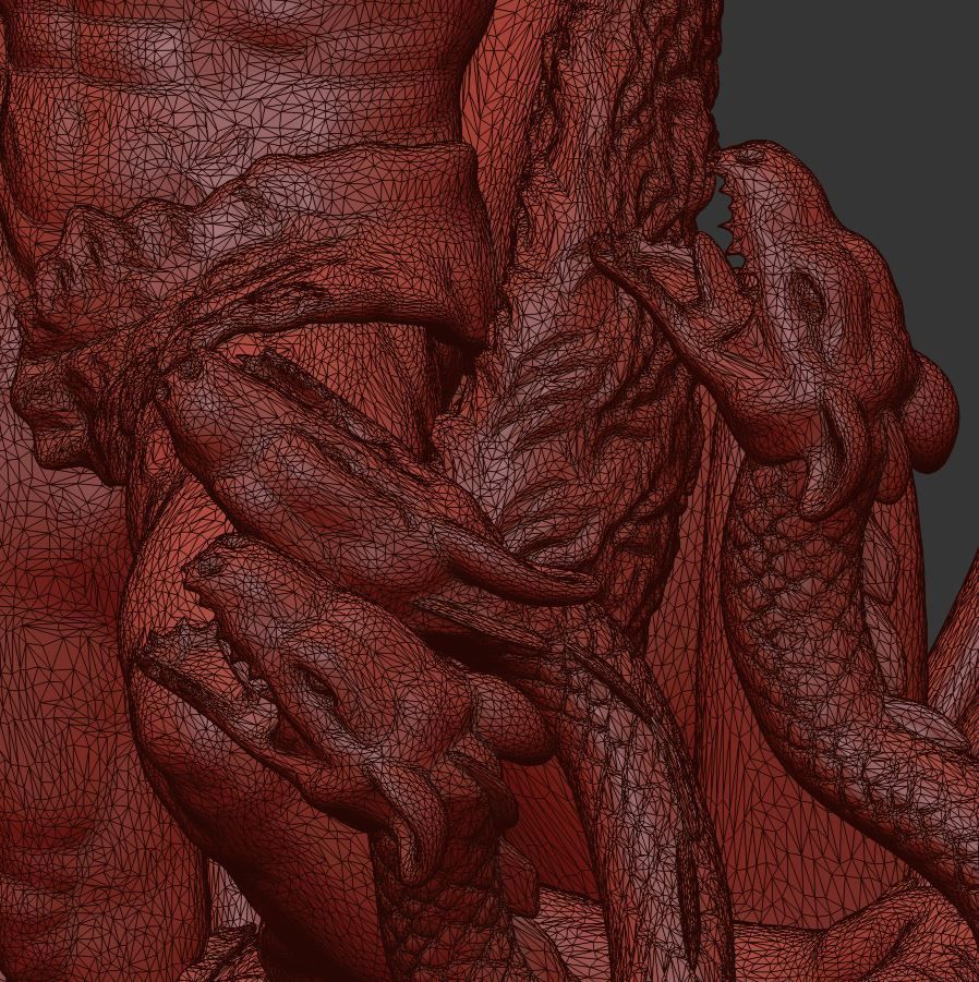 Sculpture of Farnese Hercules 3D Model 3D model_47