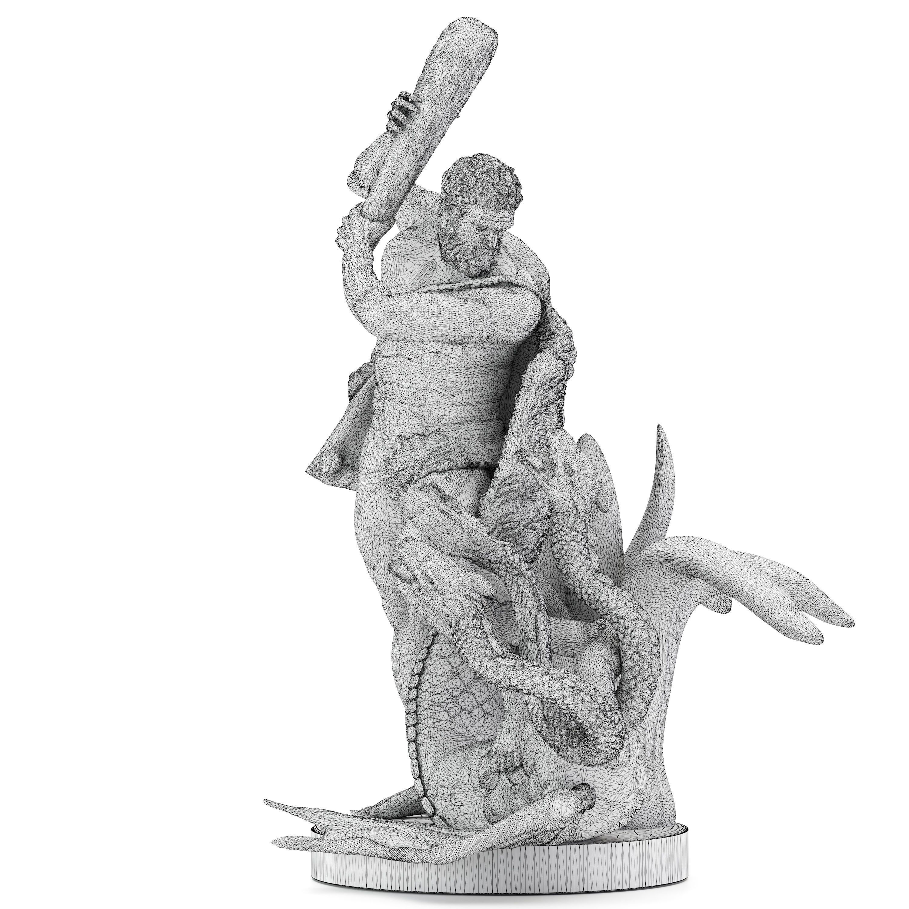Sculpture of Farnese Hercules 3D Model 3D model_29