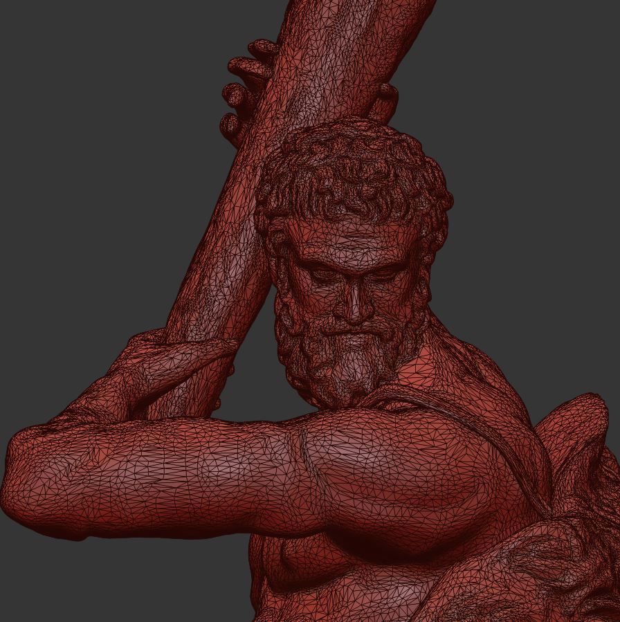 Sculpture of Farnese Hercules 3D Model 3D model_50