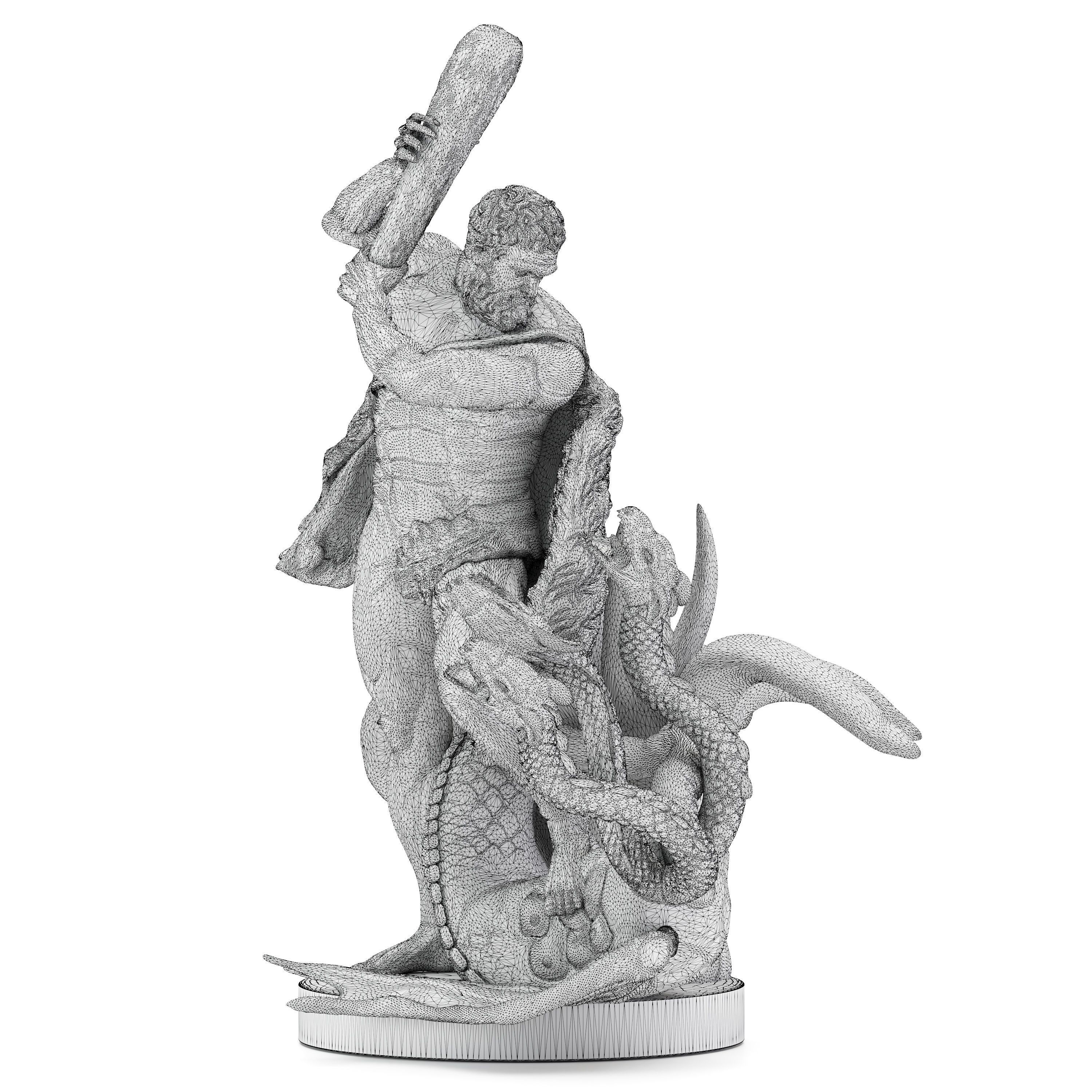 Sculpture of Farnese Hercules 3D Model 3D model_39