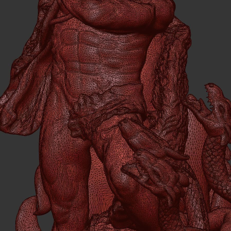 Sculpture of Farnese Hercules 3D Model 3D model_44