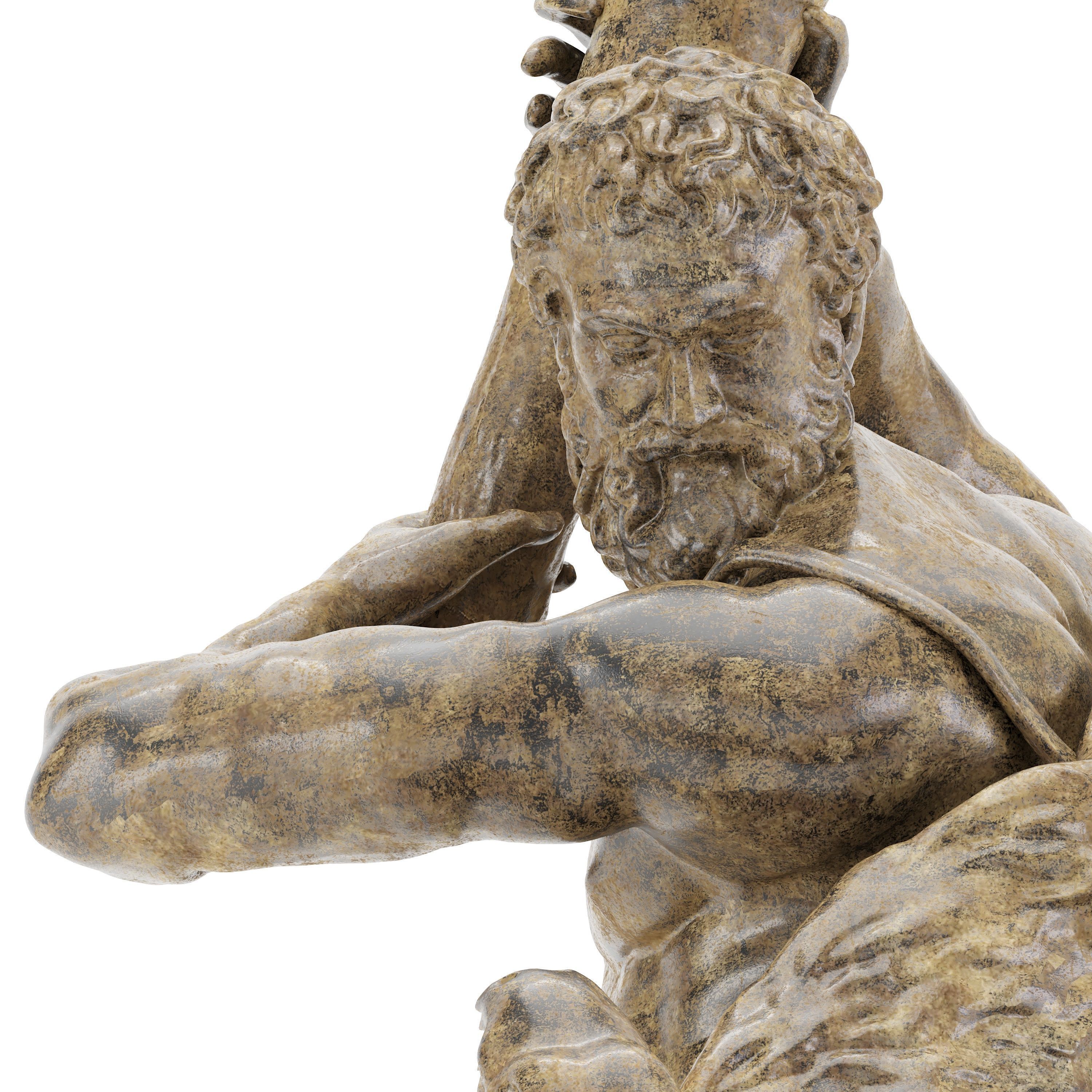 Sculpture of Farnese Hercules 3D Model 3D model_12