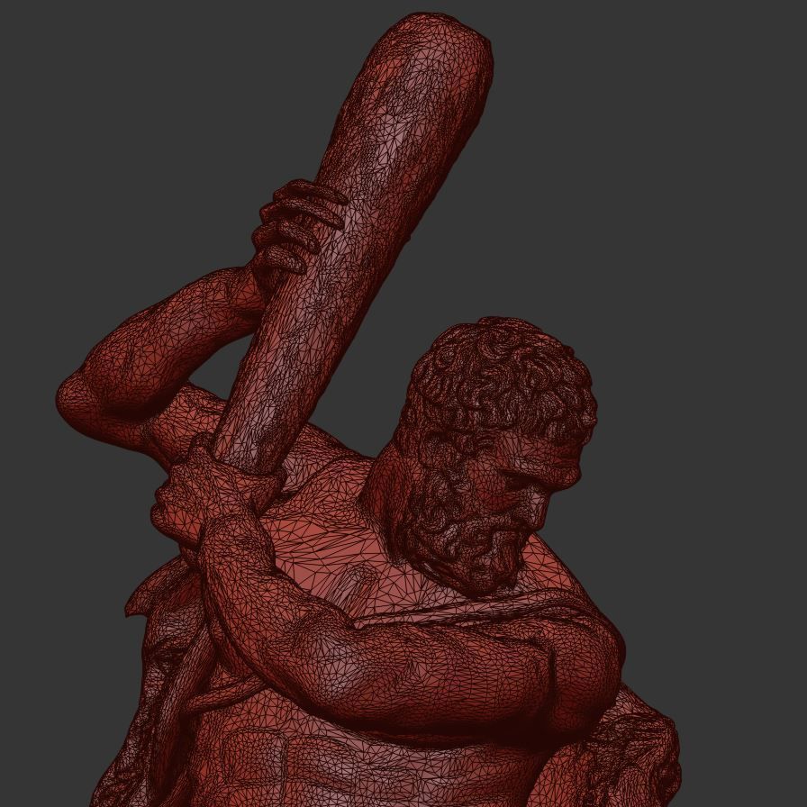 Sculpture of Farnese Hercules 3D Model 3D model_43