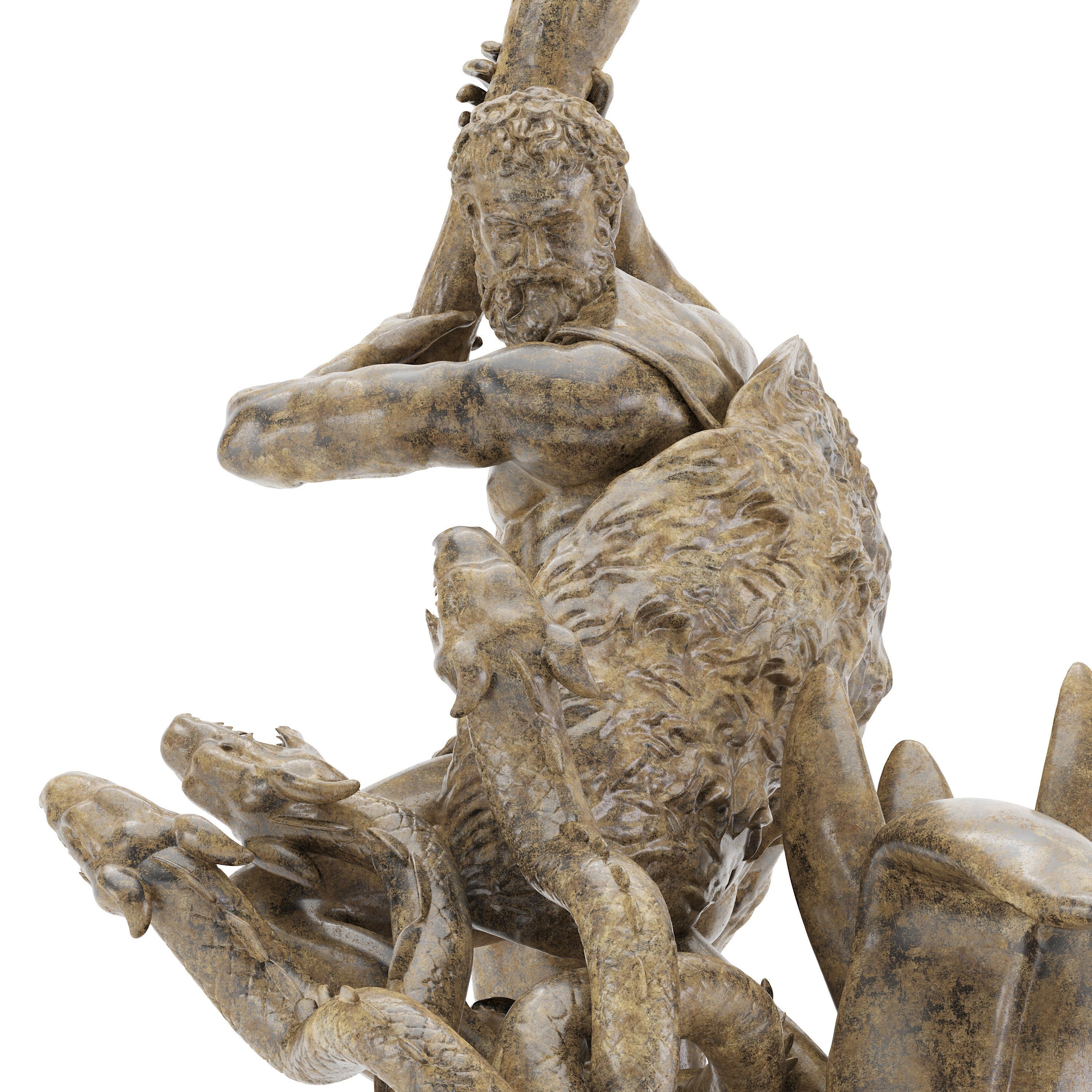 Sculpture of Farnese Hercules 3D Model 3D model_13