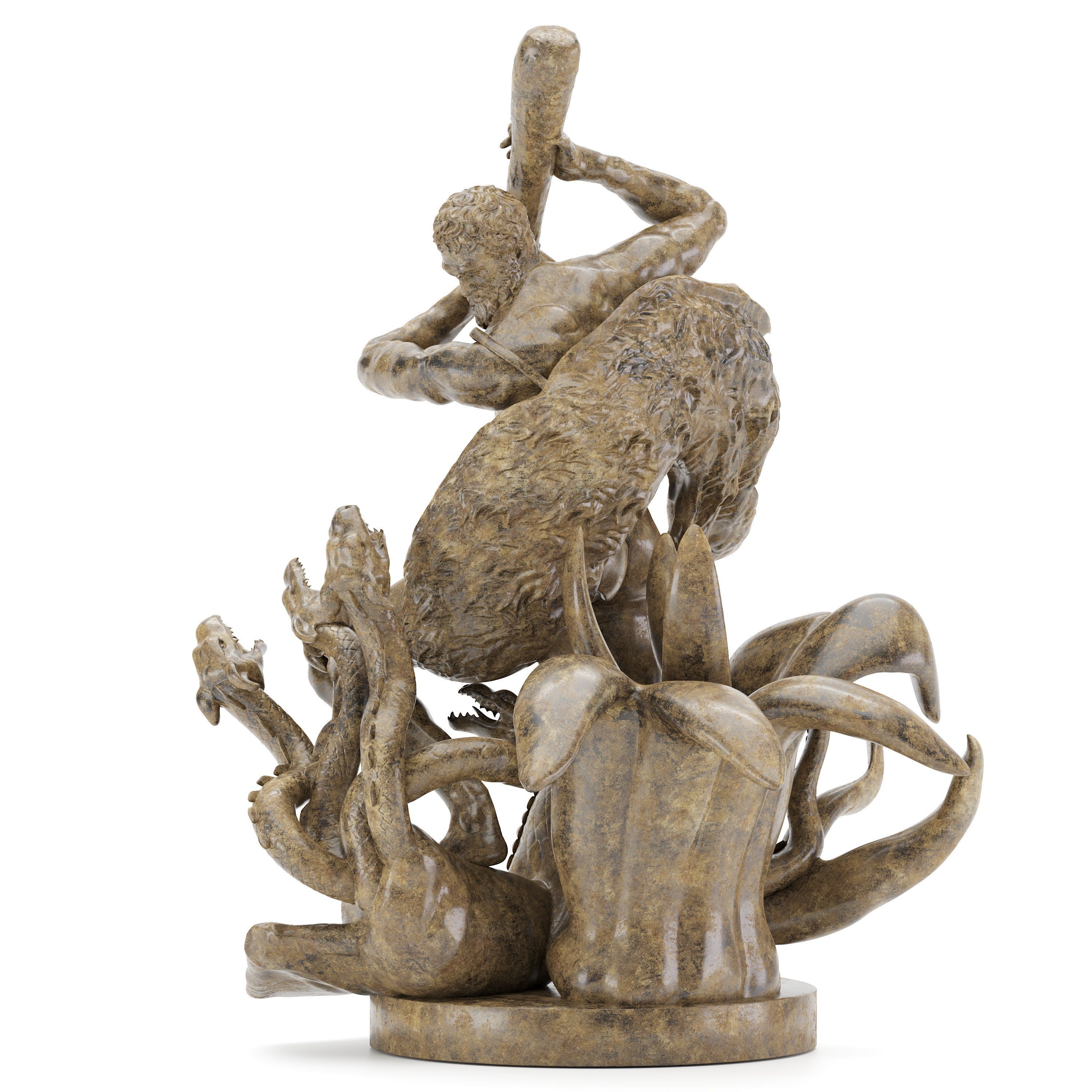 Sculpture of Farnese Hercules 3D Model 3D model_14