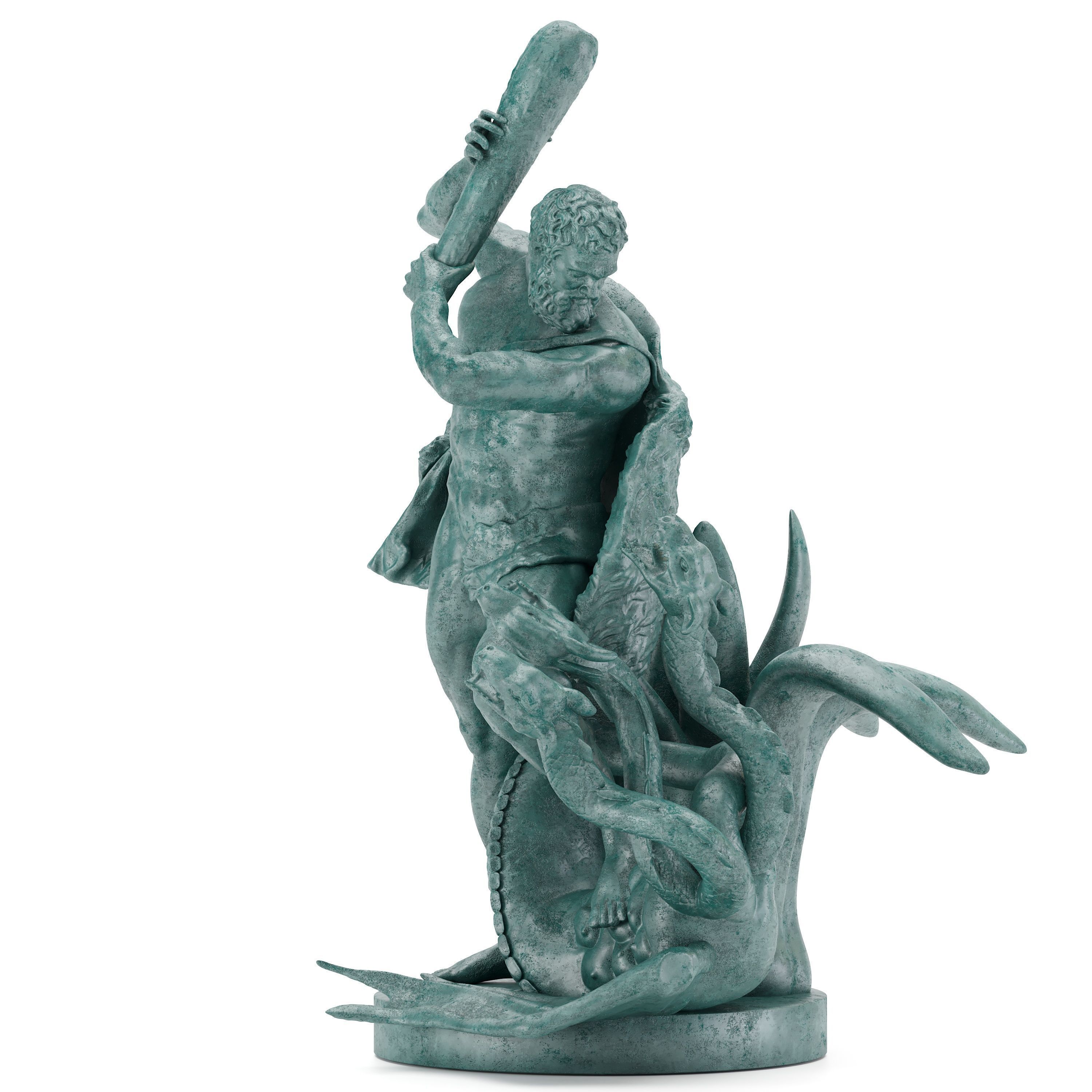 Sculpture of Farnese Hercules 3D Model 3D model_16