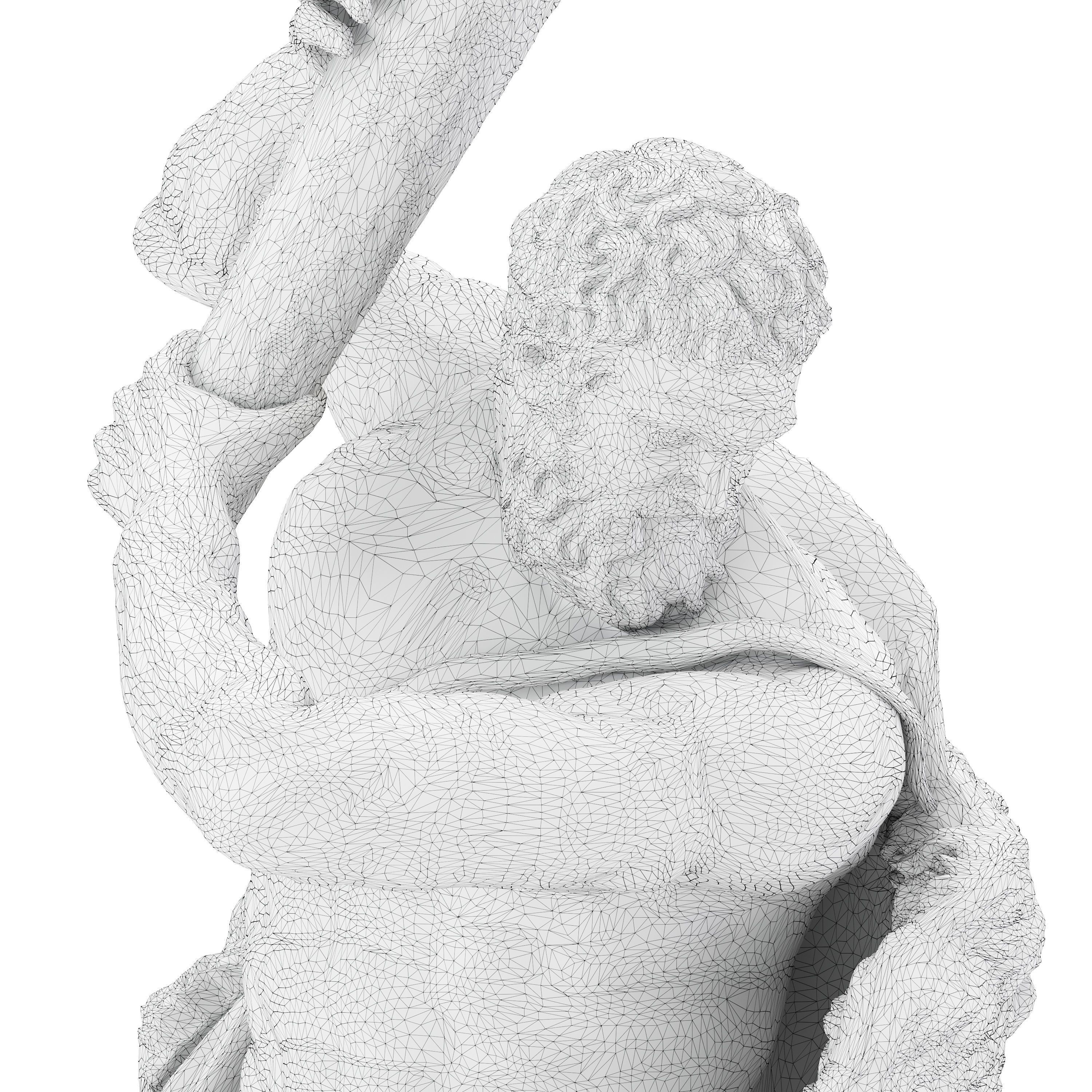 Sculpture of Farnese Hercules 3D Model 3D model_30