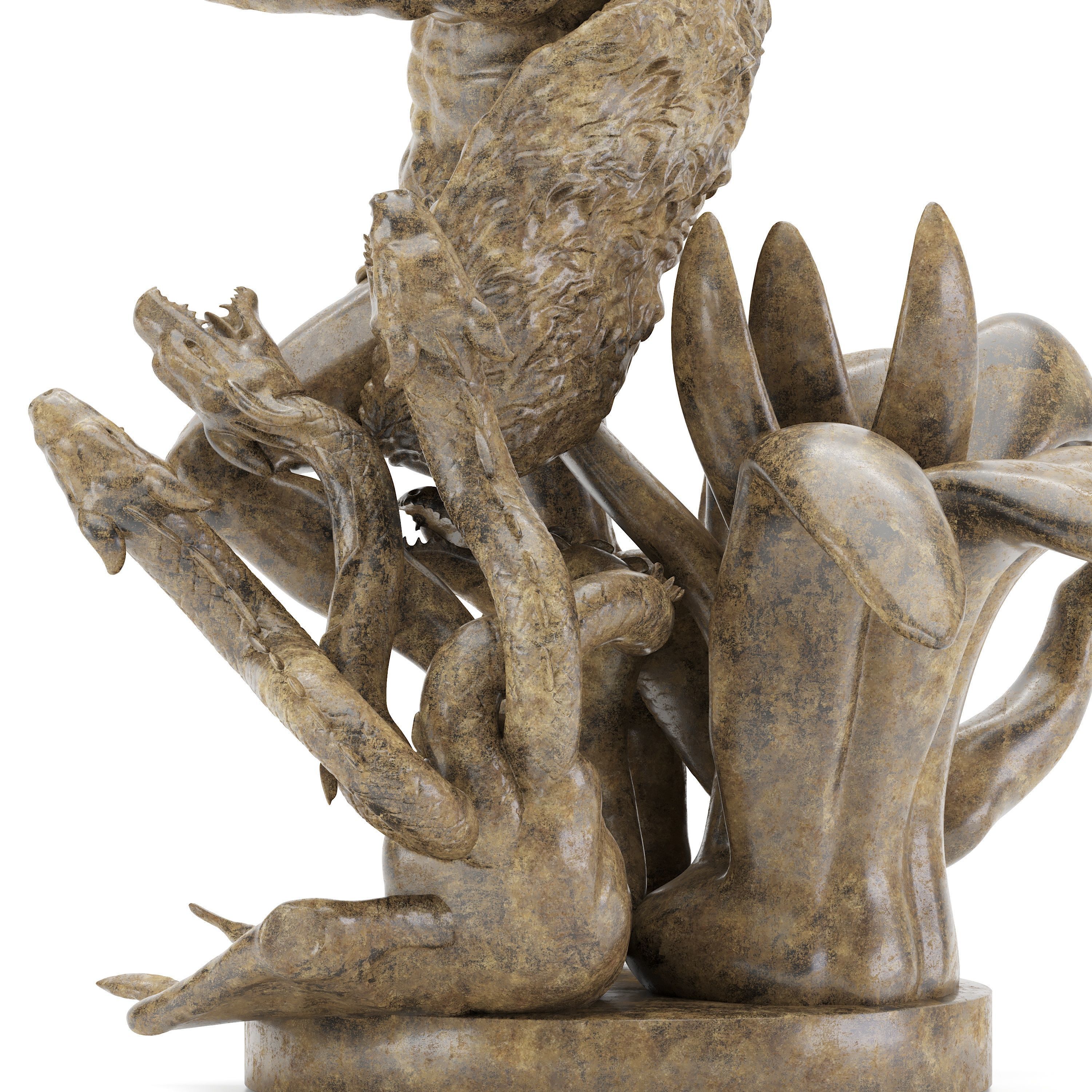 Sculpture of Farnese Hercules 3D Model 3D model_11