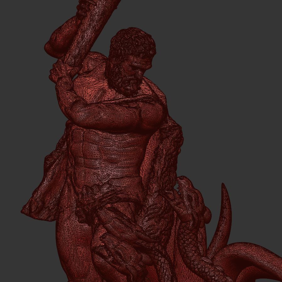 Sculpture of Farnese Hercules 3D Model 3D model_46