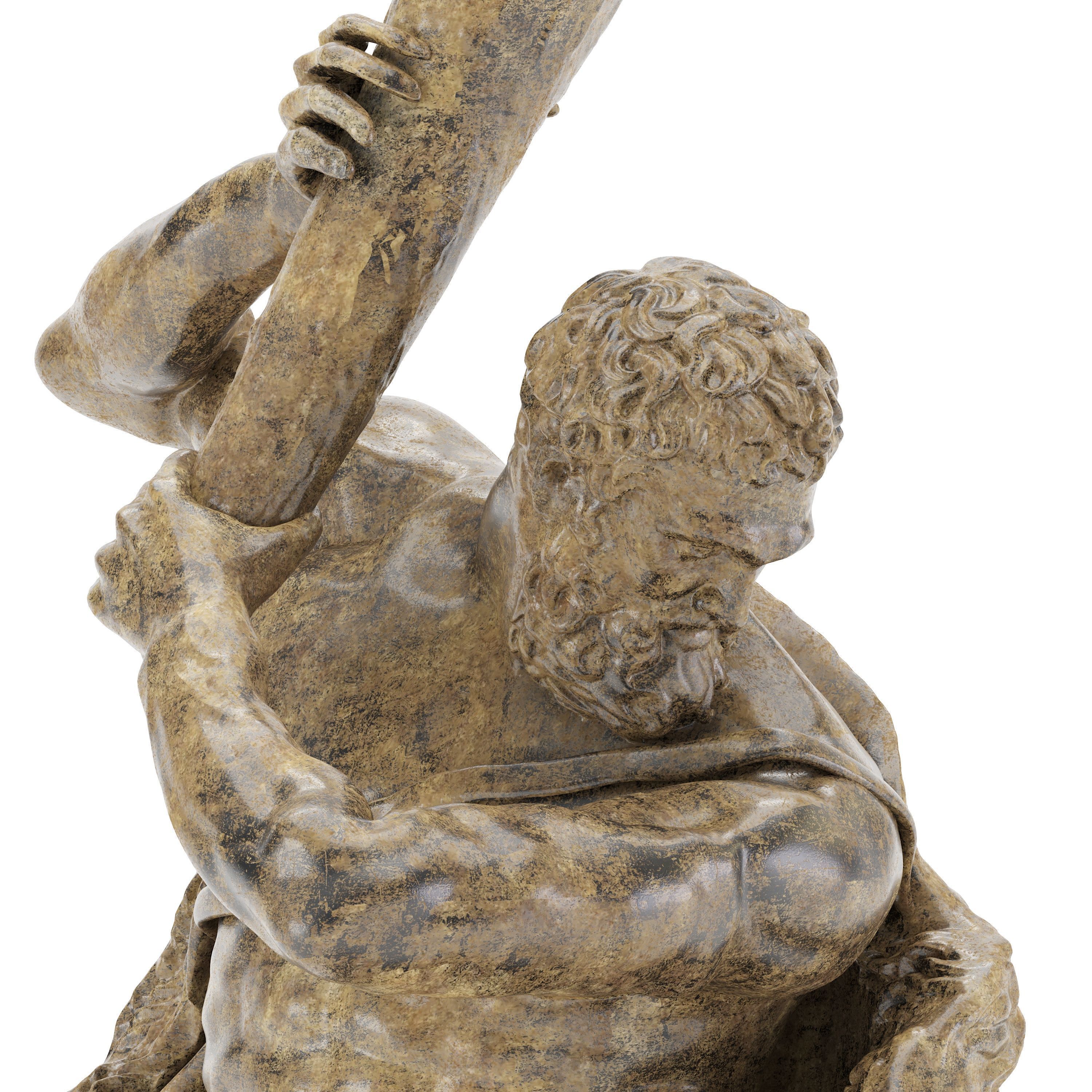 Sculpture of Farnese Hercules 3D Model 3D model_41