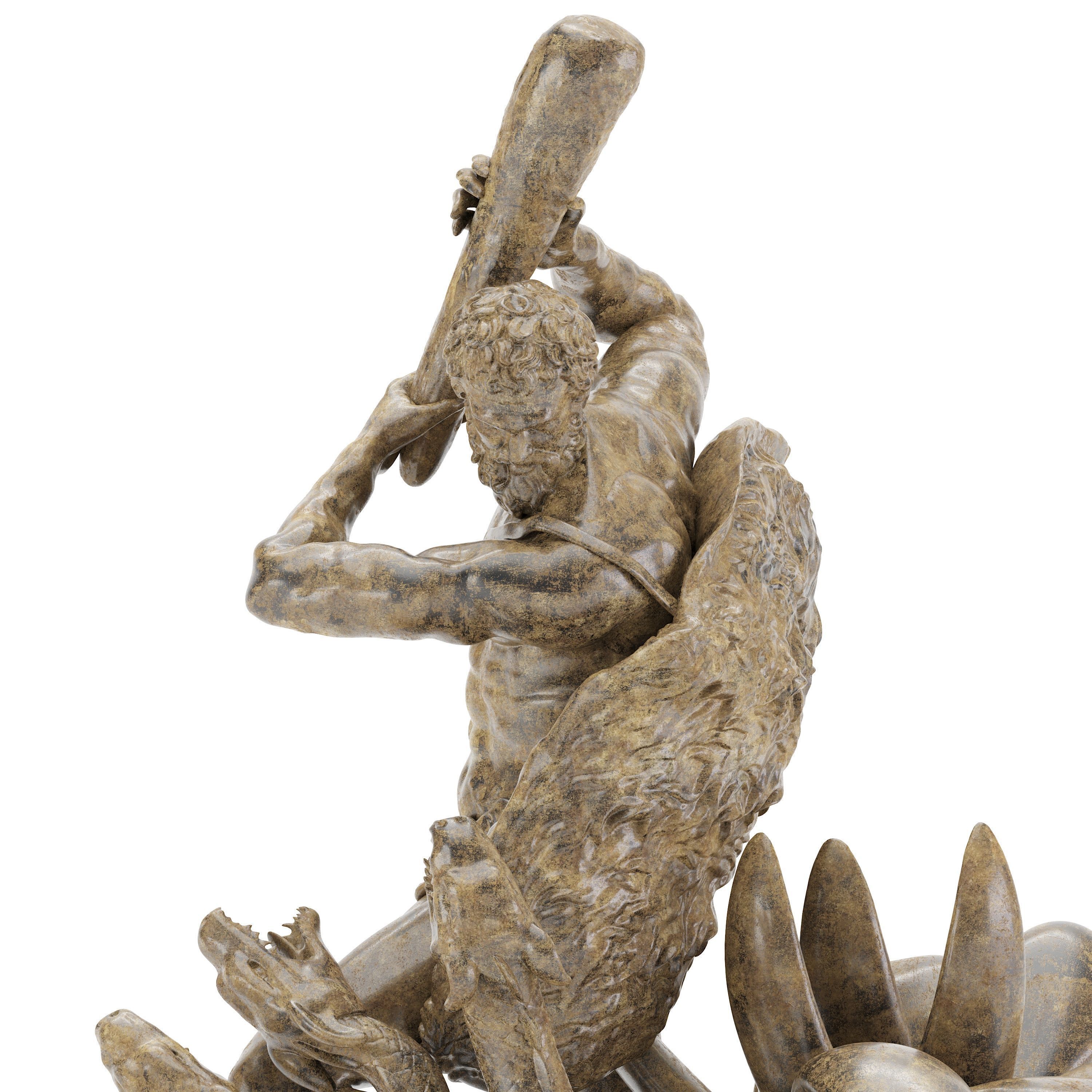 Sculpture of Farnese Hercules 3D Model 3D model_9