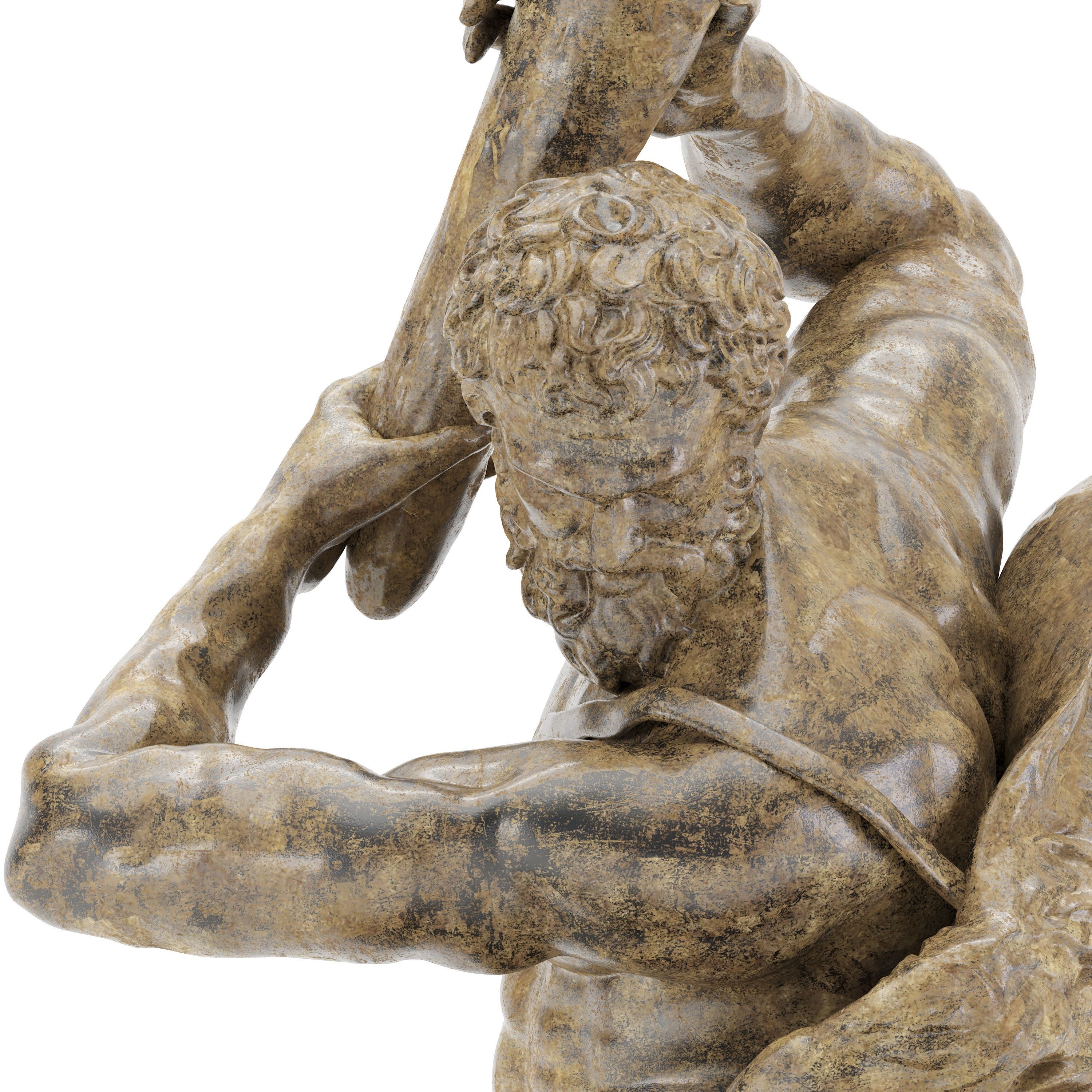 Sculpture of Farnese Hercules 3D Model 3D model_8