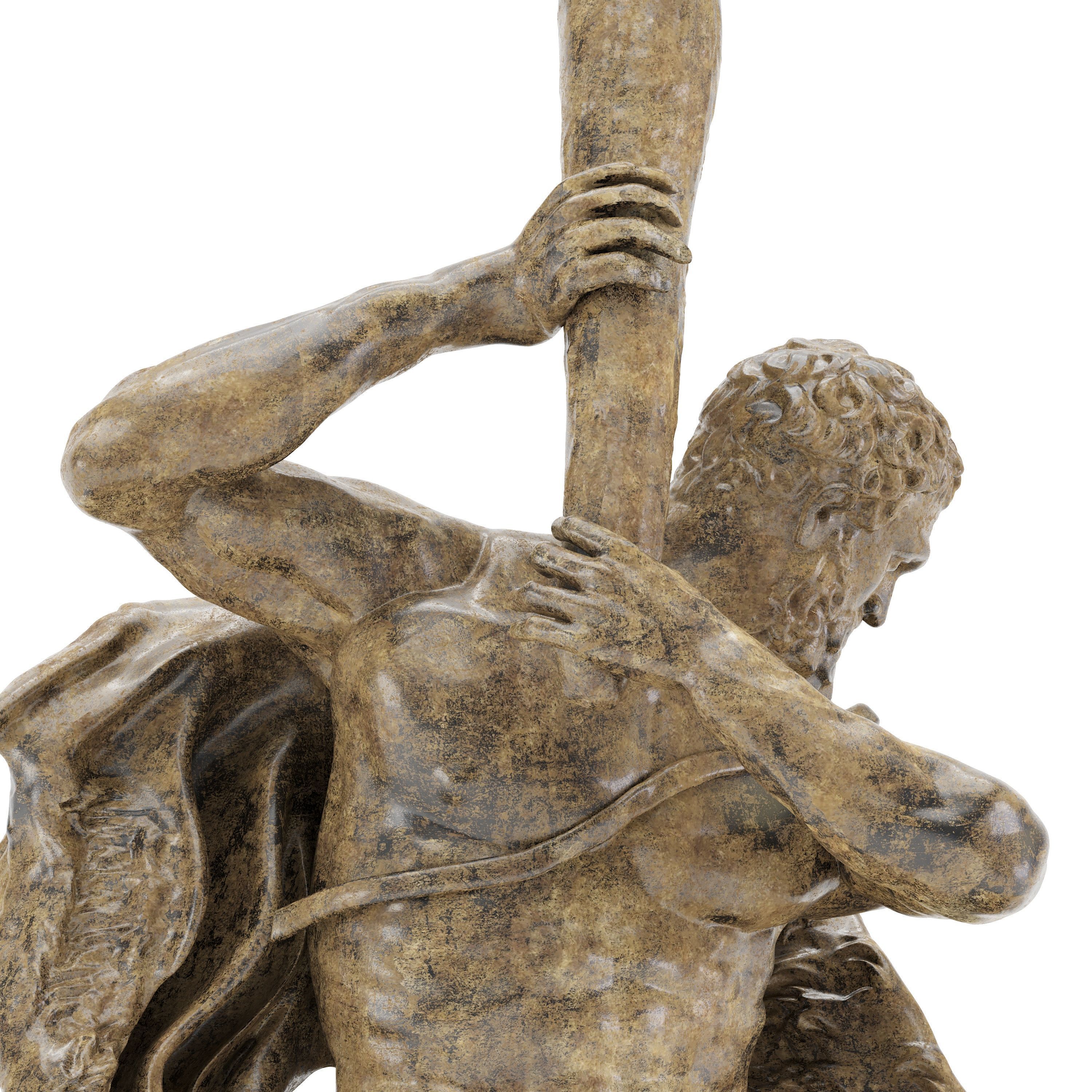 Sculpture of Farnese Hercules 3D Model 3D model_3